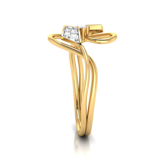 Prow lab grown diamond ring simple round ring design Fiona Diamonds