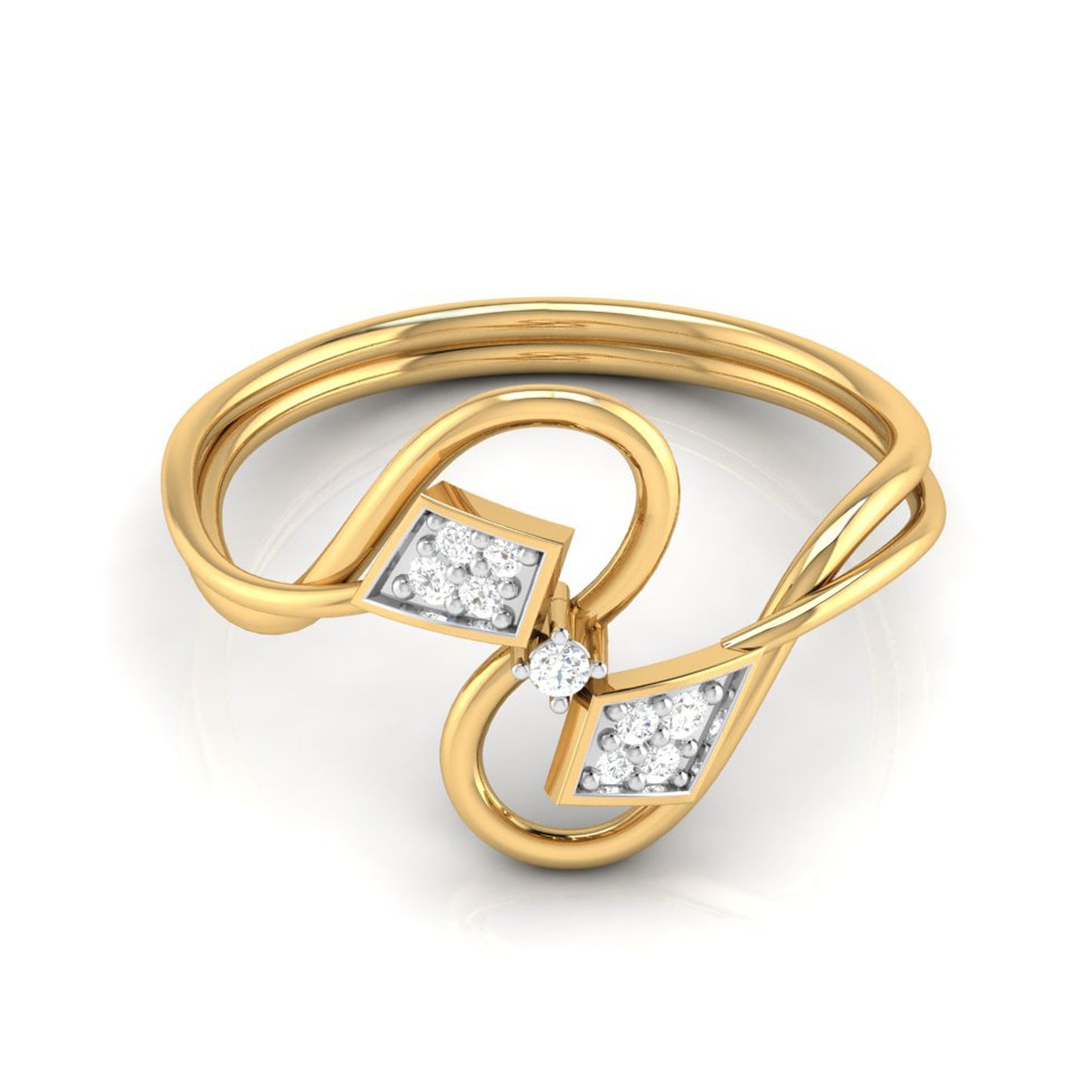 Load image into Gallery viewer, Prow lab grown diamond ring simple round ring design Fiona Diamonds
