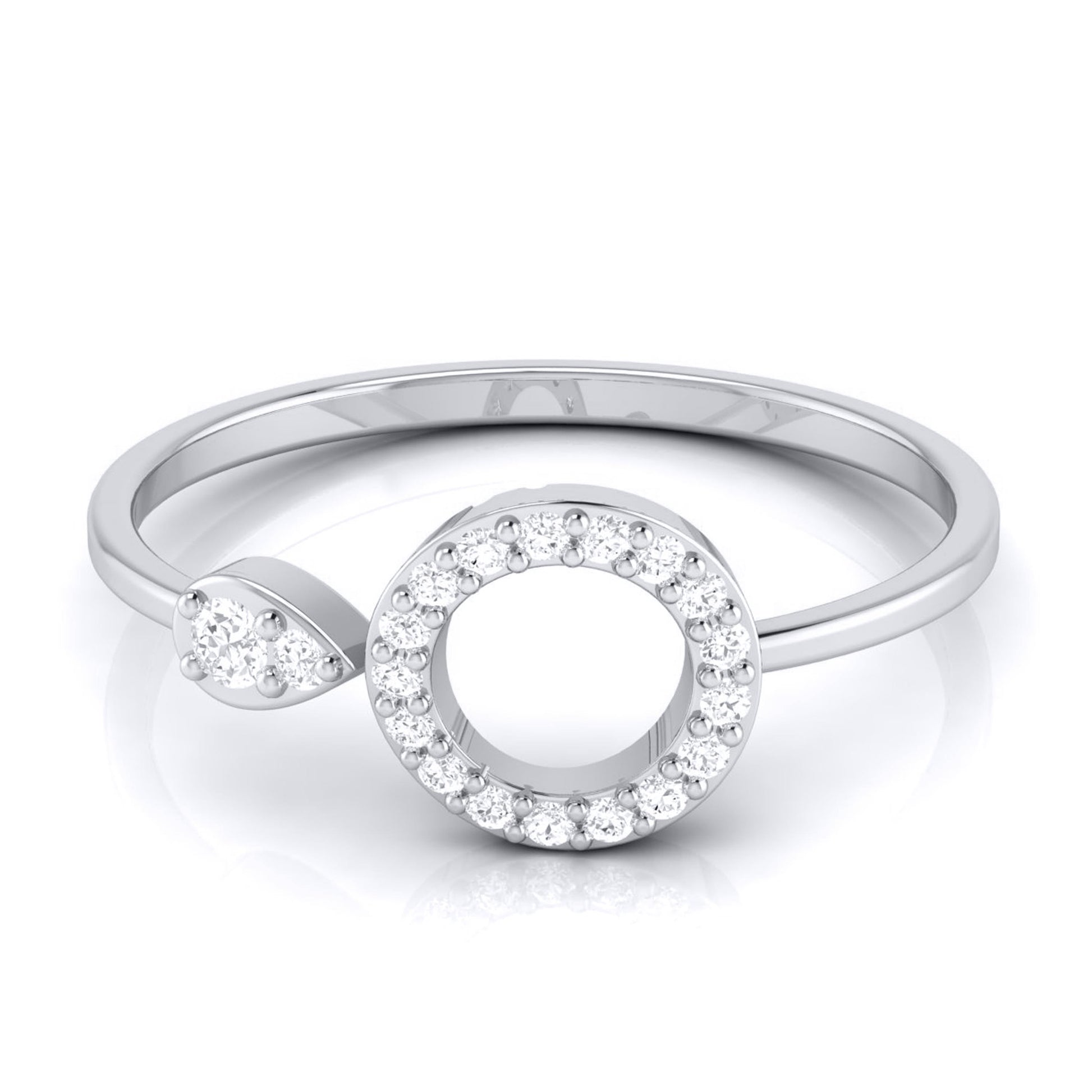 Coalition lab grown diamond ring simple round ring design Fiona Diamonds