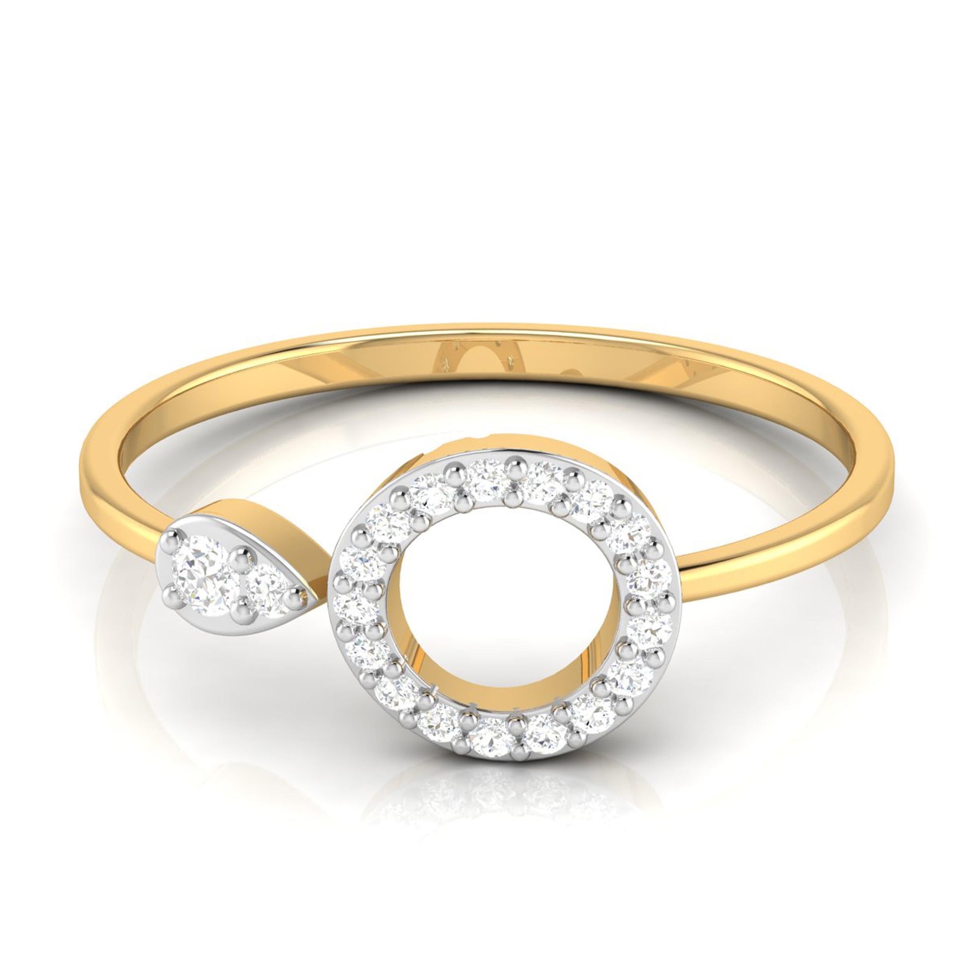 Coalition lab grown diamond ring simple round ring design Fiona Diamonds