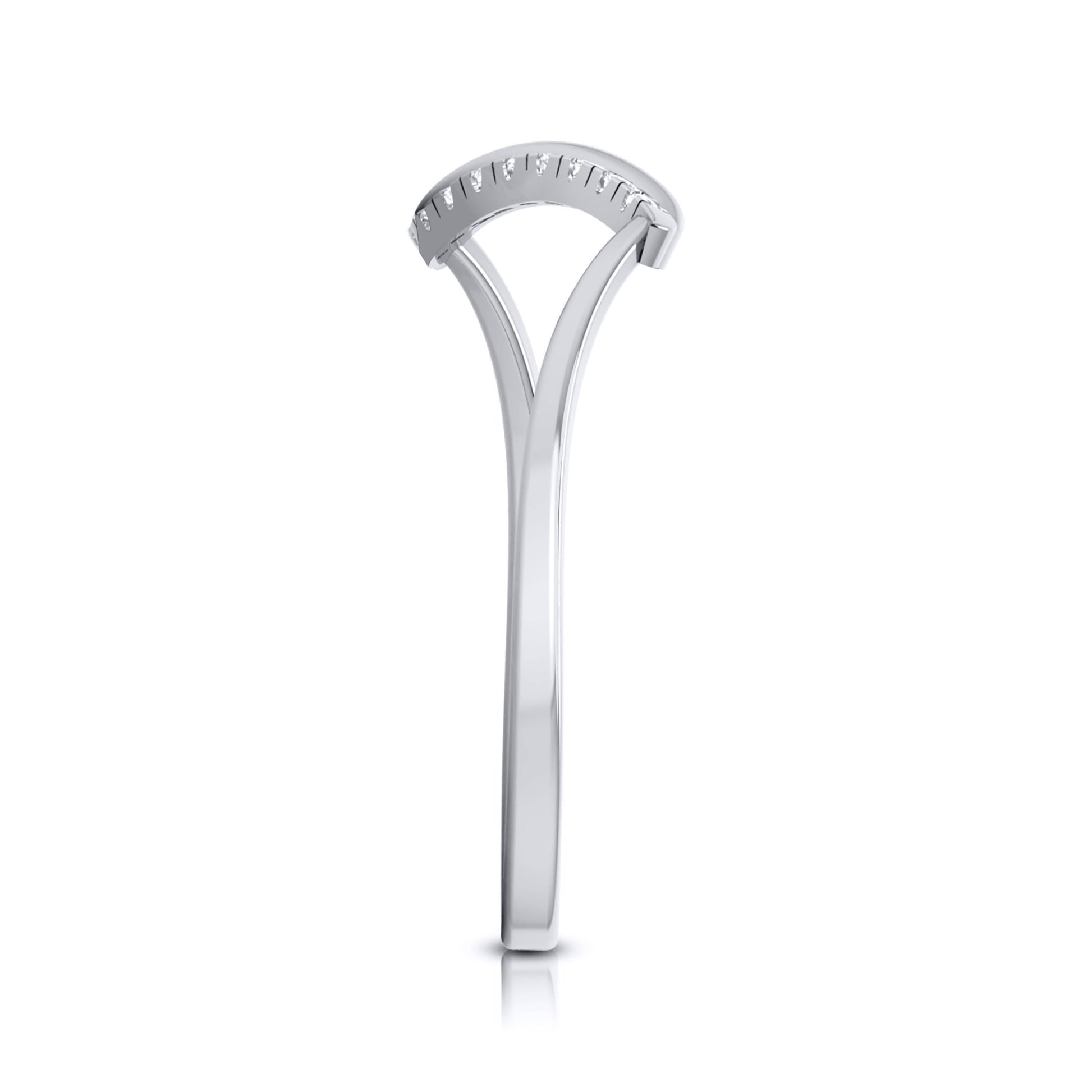 Waft lab grown diamond ring sleek ring Fiona Diamonds