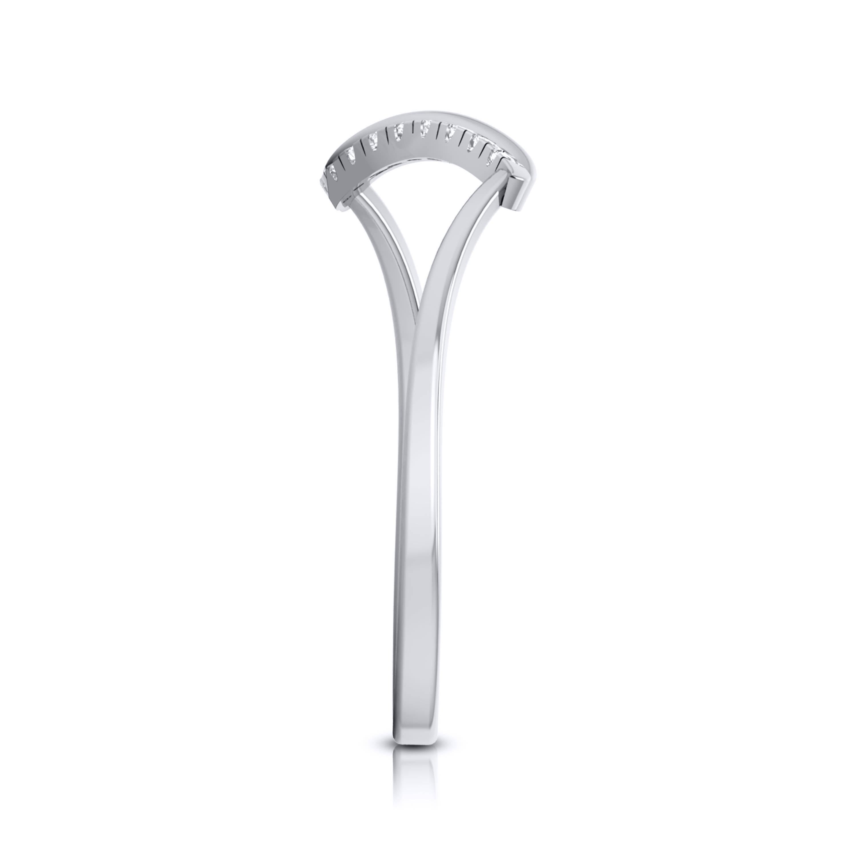 Waft lab grown diamond ring sleek ring Fiona Diamonds