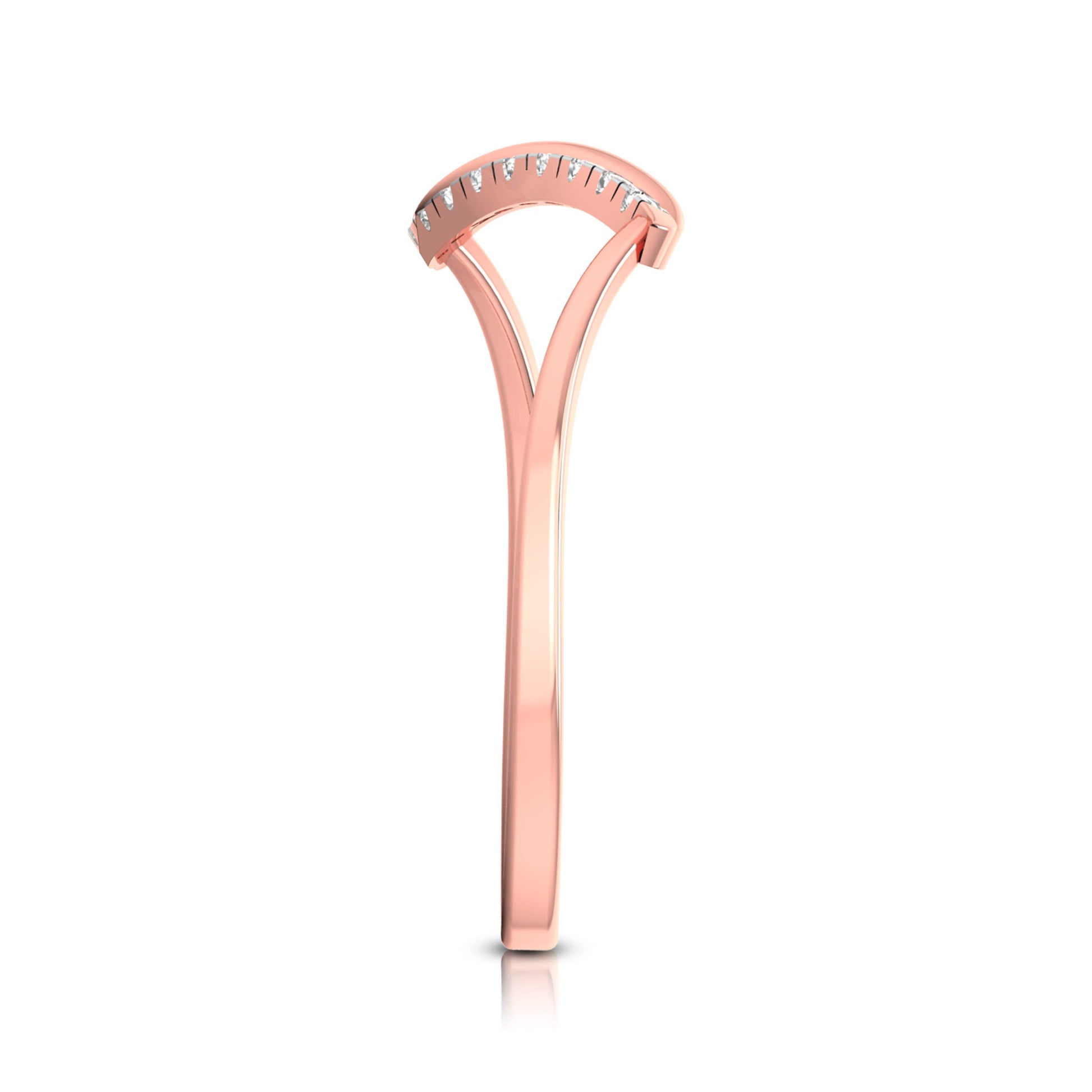 Waft lab grown diamond ring sleek ring Fiona Diamonds