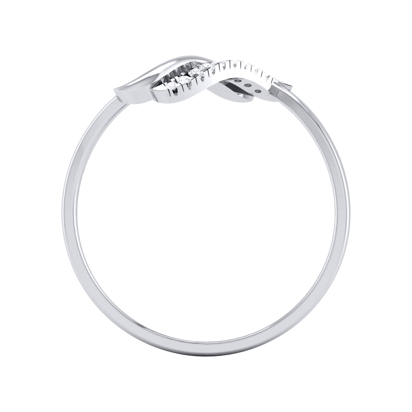 Waft lab grown diamond ring sleek ring Fiona Diamonds