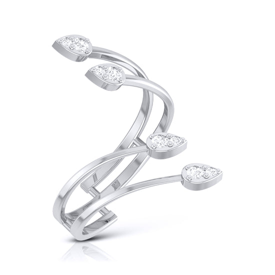 Scrape lab grown diamond ring simple round ring design Fiona Diamonds