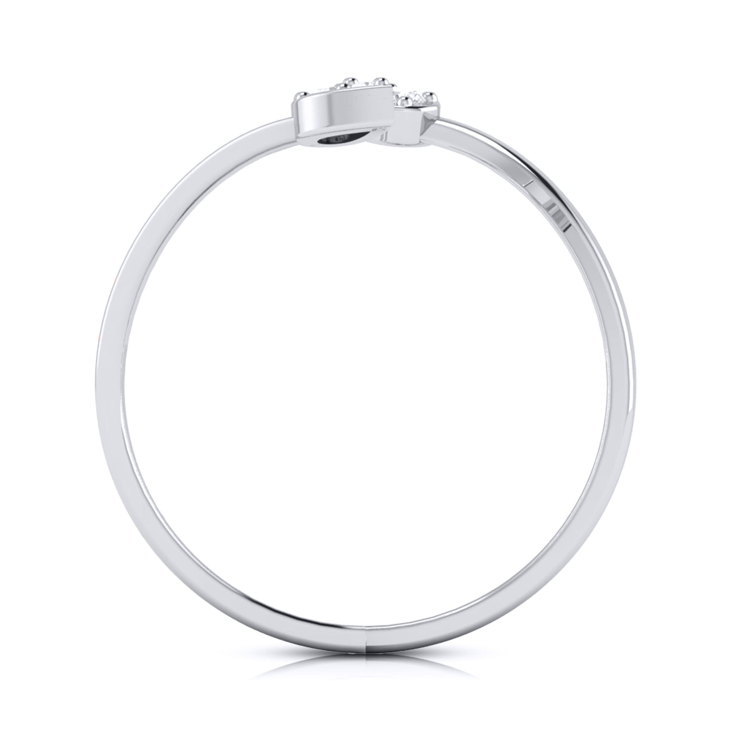 Scrape lab grown diamond ring simple round ring design Fiona Diamonds