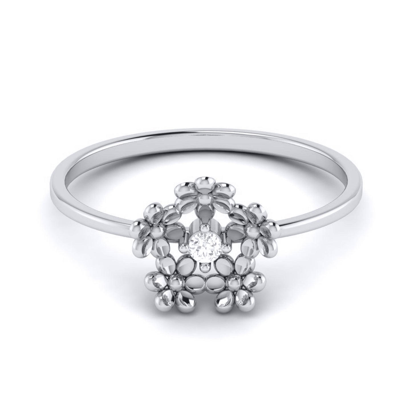 Alliance lab grown diamond ring sleek ring Fiona Diamonds
