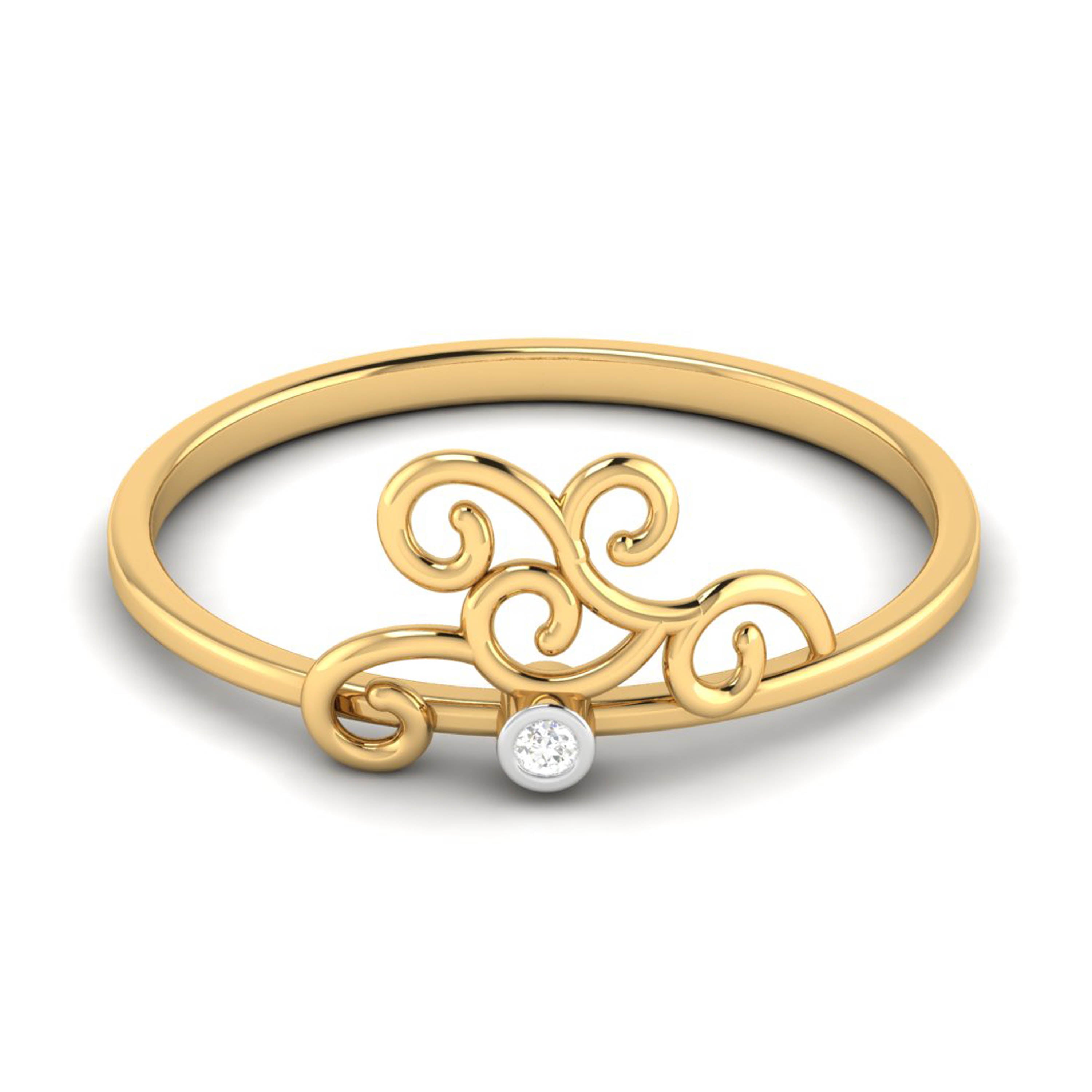 Vagues lab grown diamond ring unique ring design Fiona Diamonds