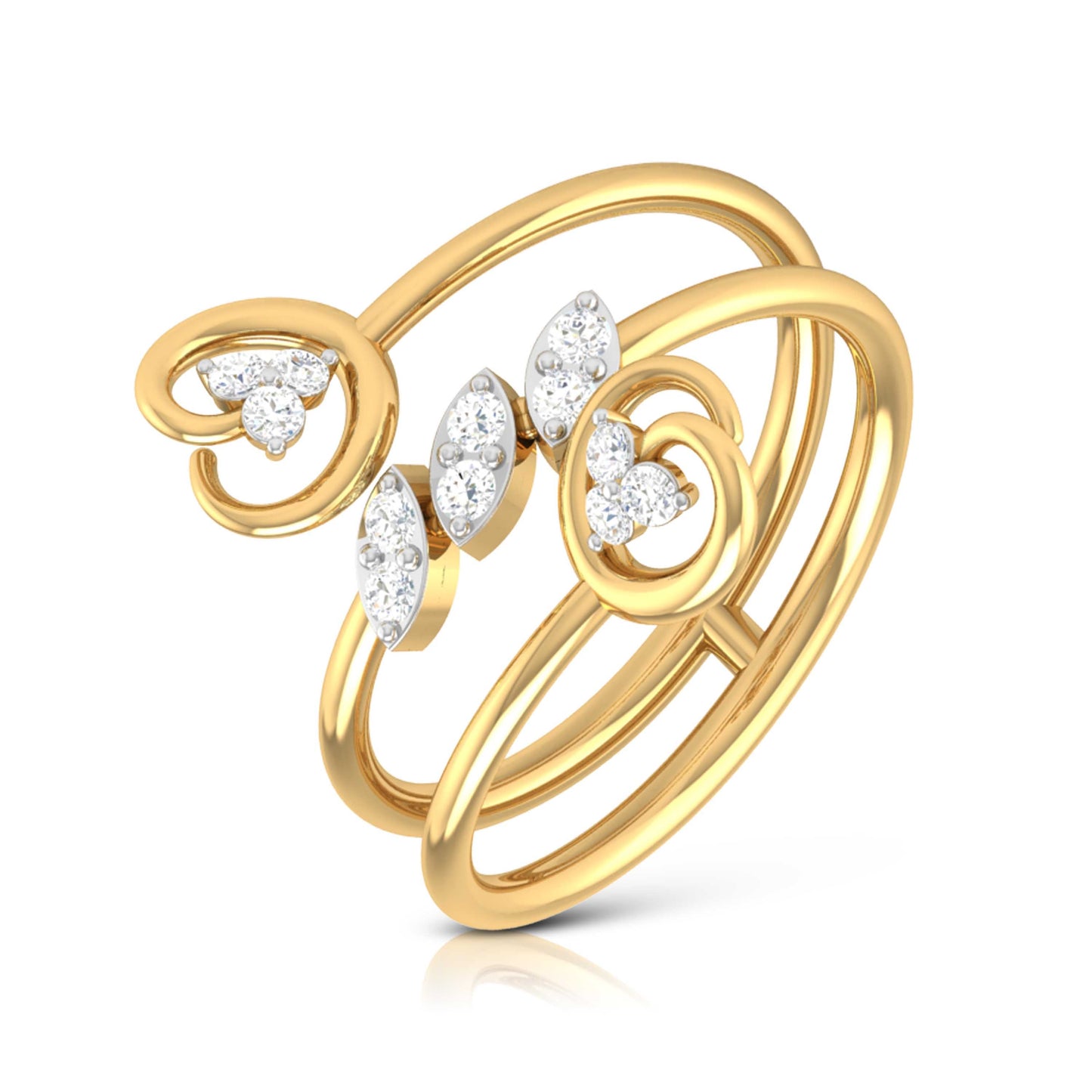 Dalliance lab grown diamond ring simple round ring design Fiona Diamonds