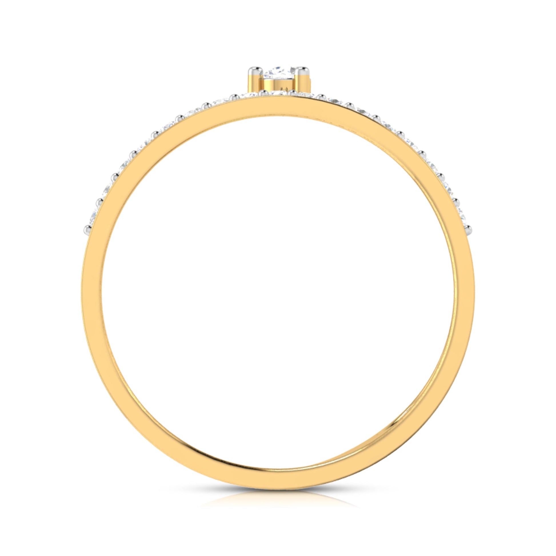 Orion lab grown diamond ring sleek ring Fiona Diamonds