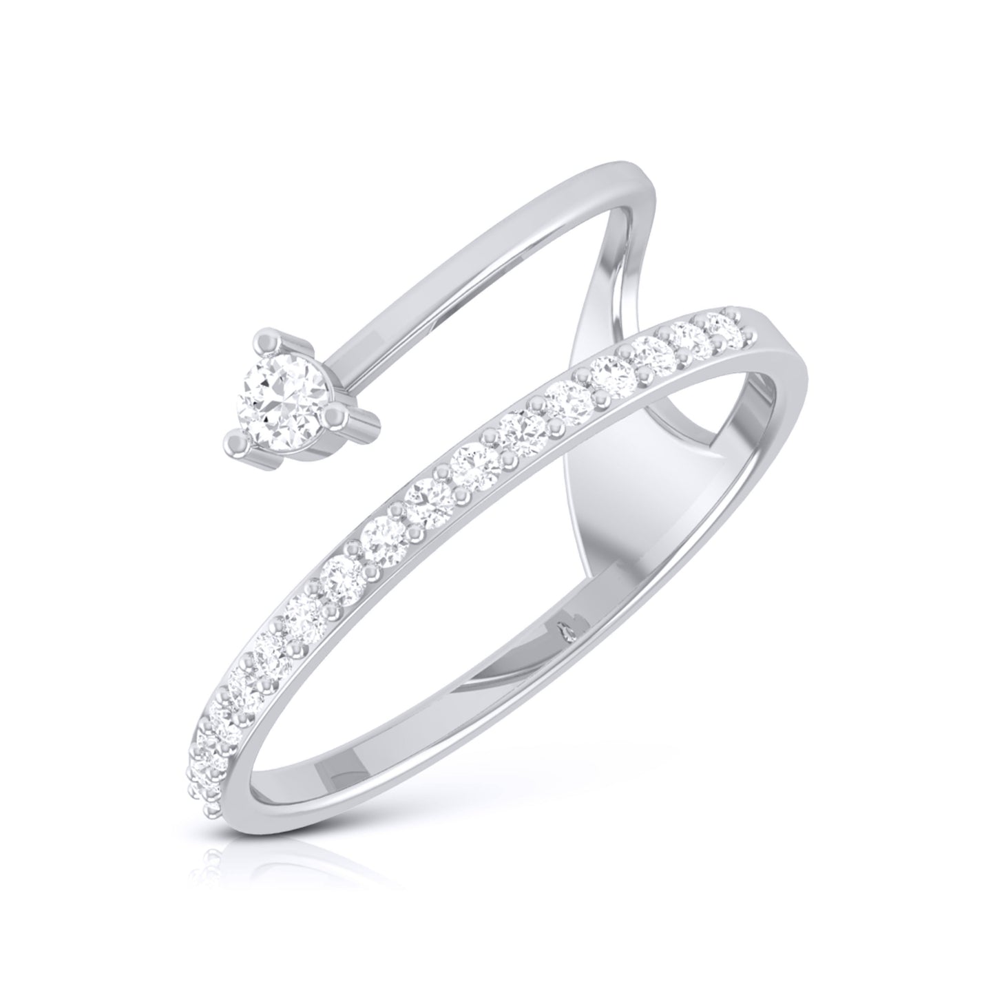 Orion lab grown diamond ring sleek ring Fiona Diamonds