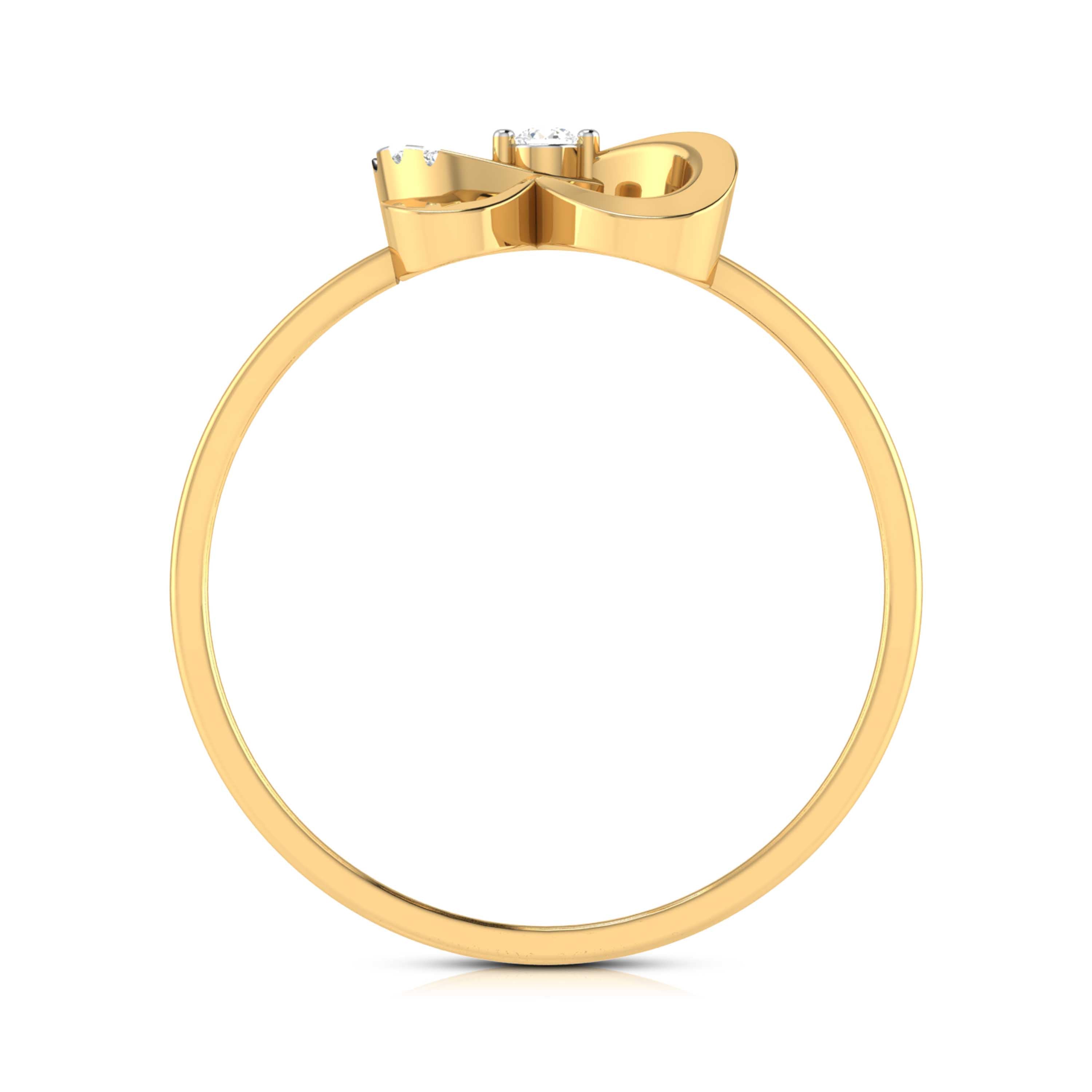 Papillon lab grown diamond ring unique ring design Fiona Diamonds