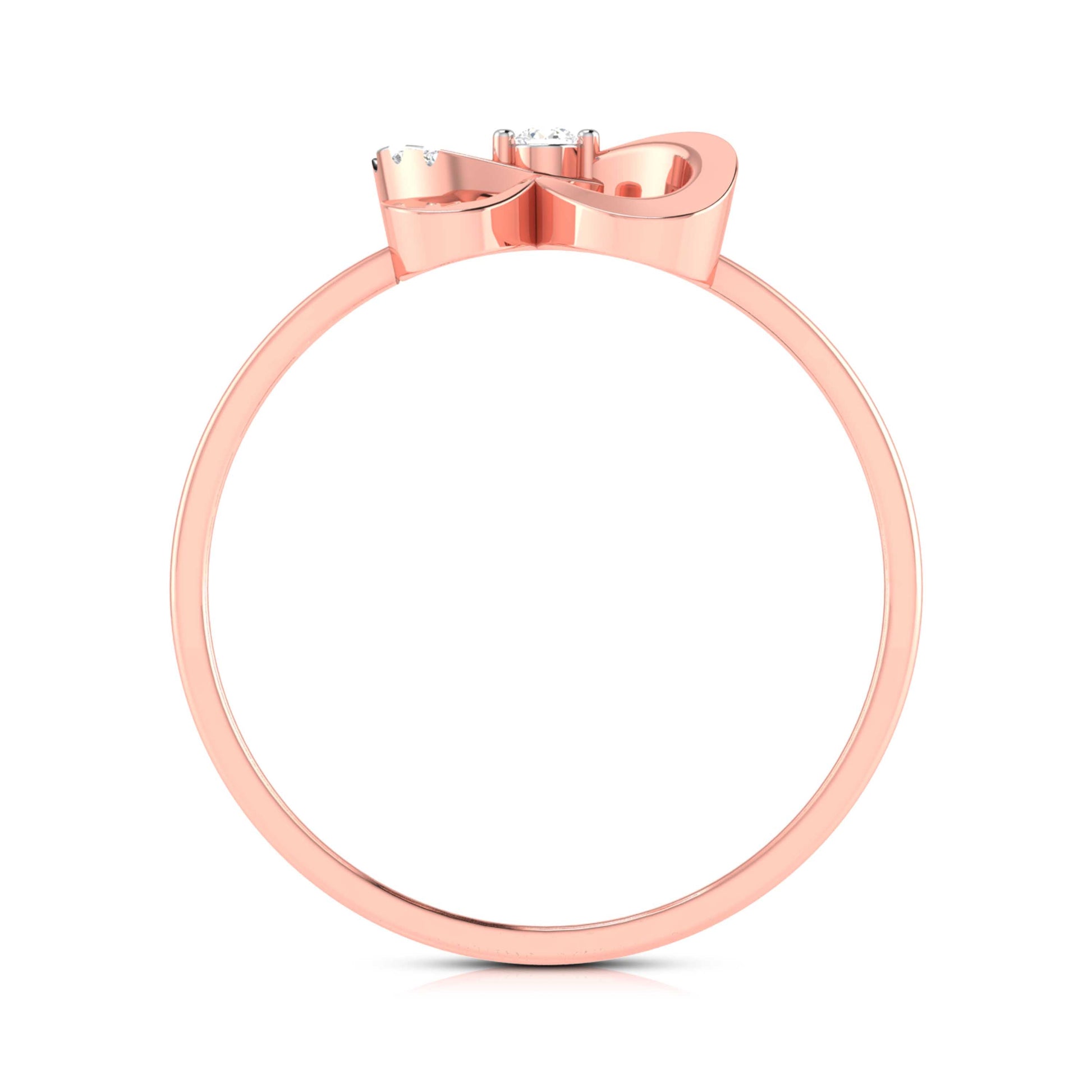 Papillon lab grown diamond ring unique ring design Fiona Diamonds