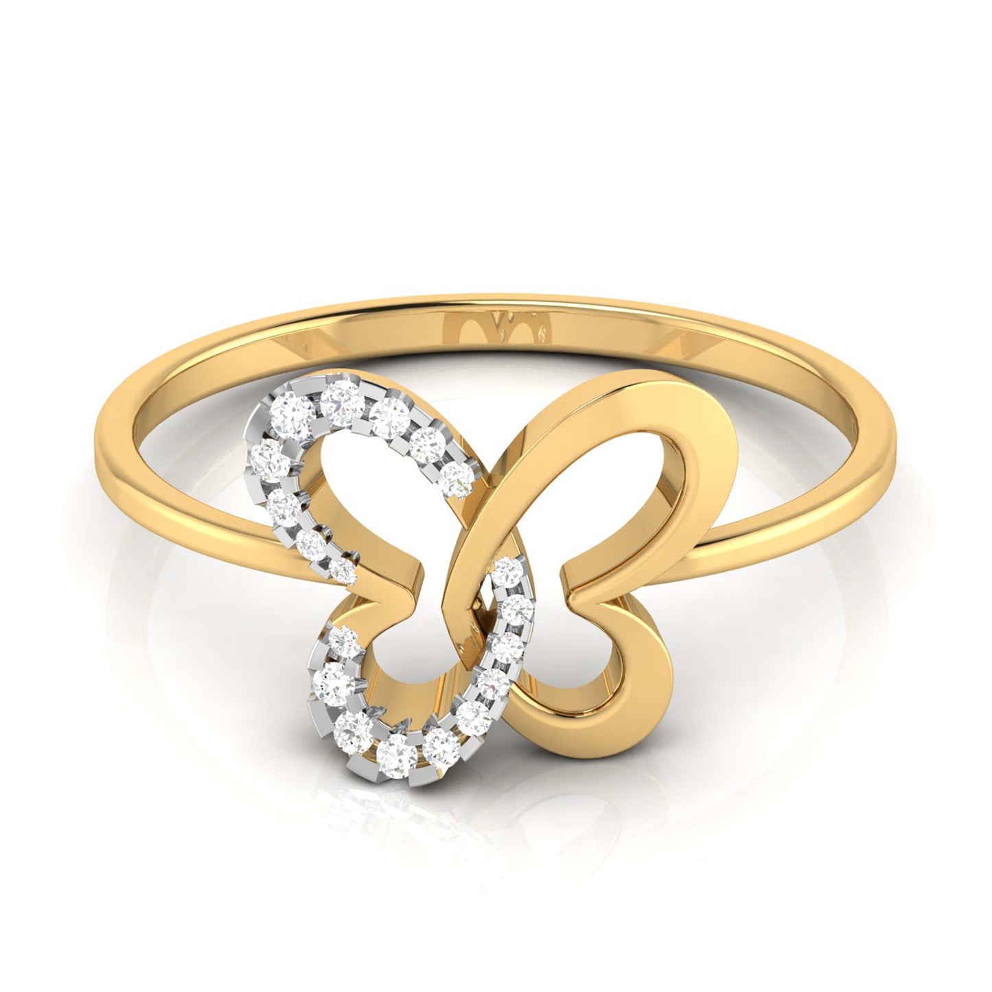 Mariposa lab grown diamond ring simple round ring design Fiona Diamonds