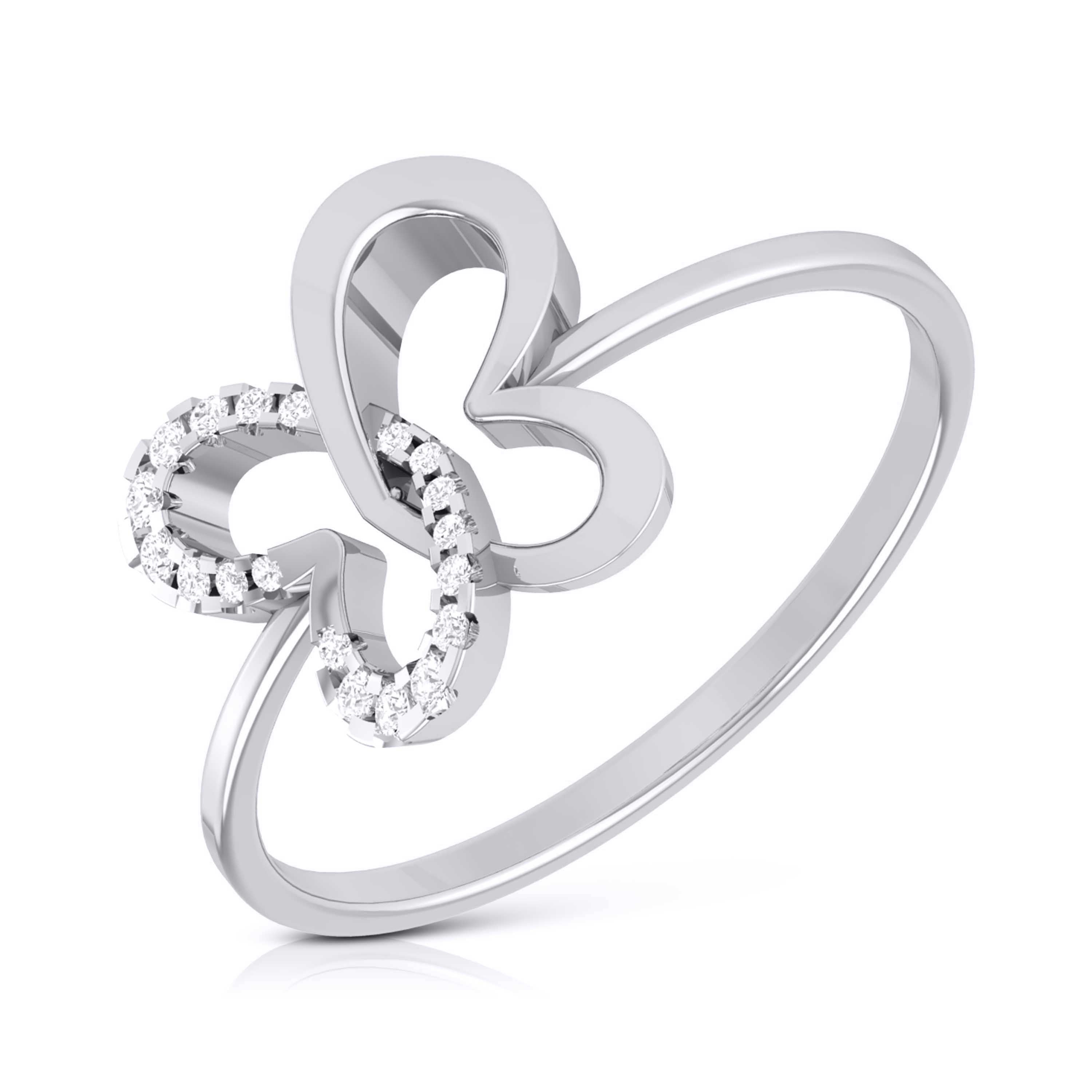 Mariposa lab grown diamond ring simple round ring design Fiona Diamonds