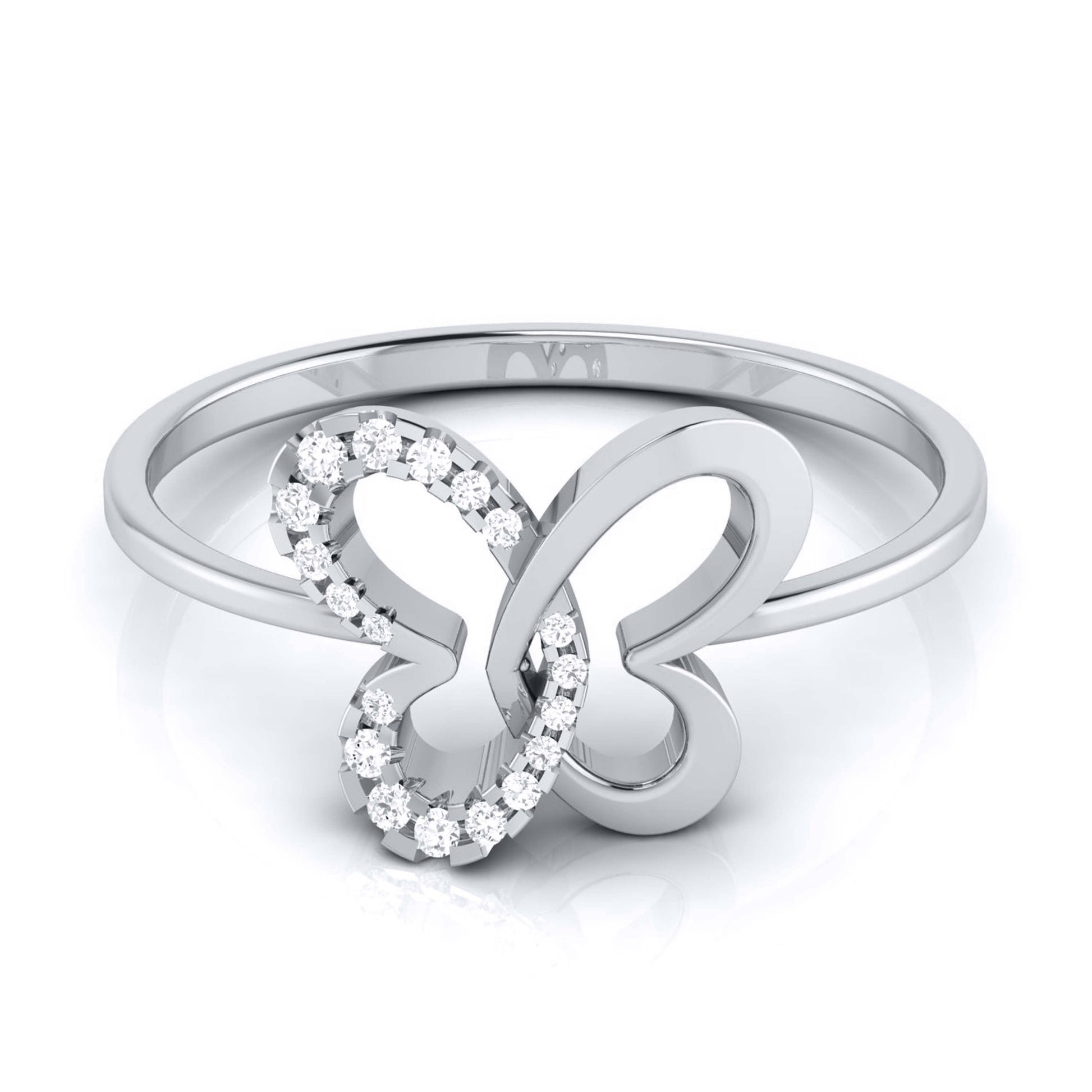 Mariposa lab grown diamond ring simple round ring design Fiona Diamonds