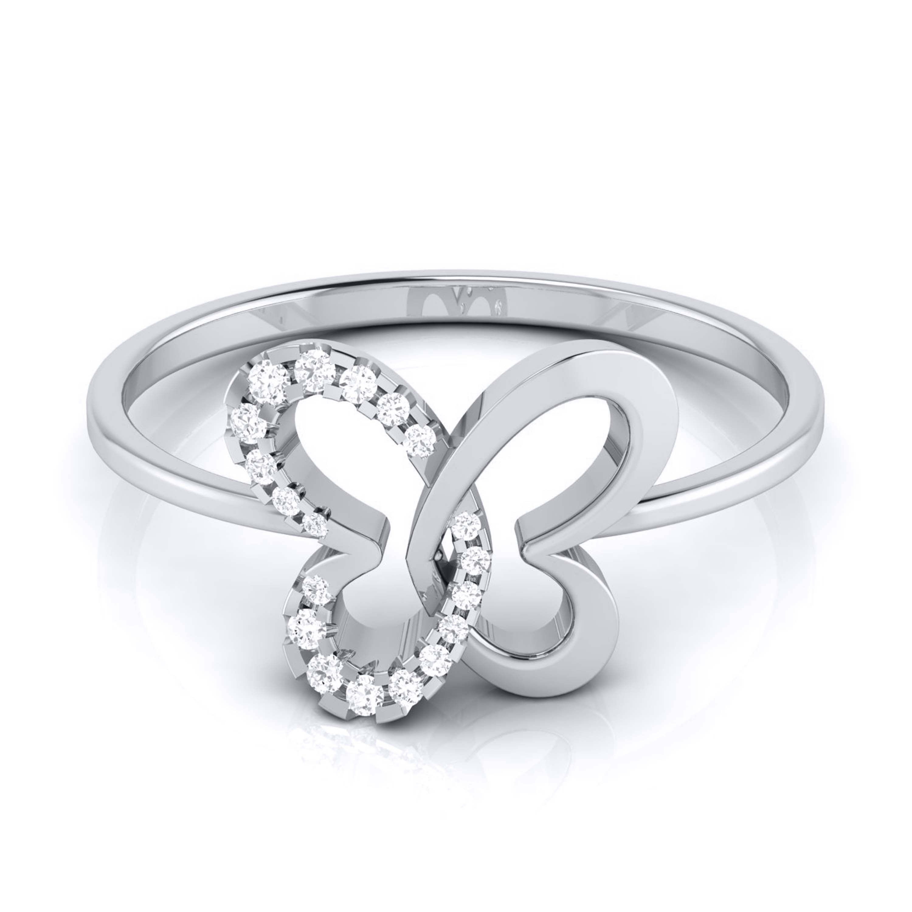 Mariposa lab grown diamond ring simple round ring design Fiona Diamonds