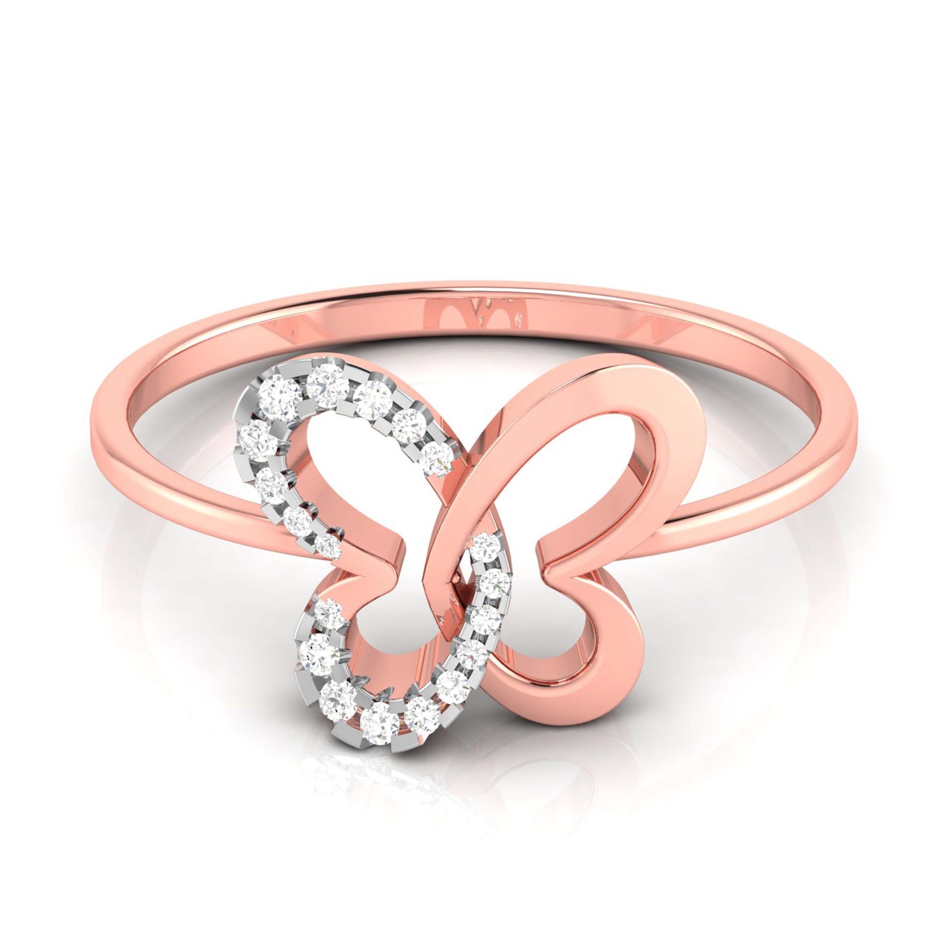Mariposa lab grown diamond ring simple round ring design Fiona Diamonds