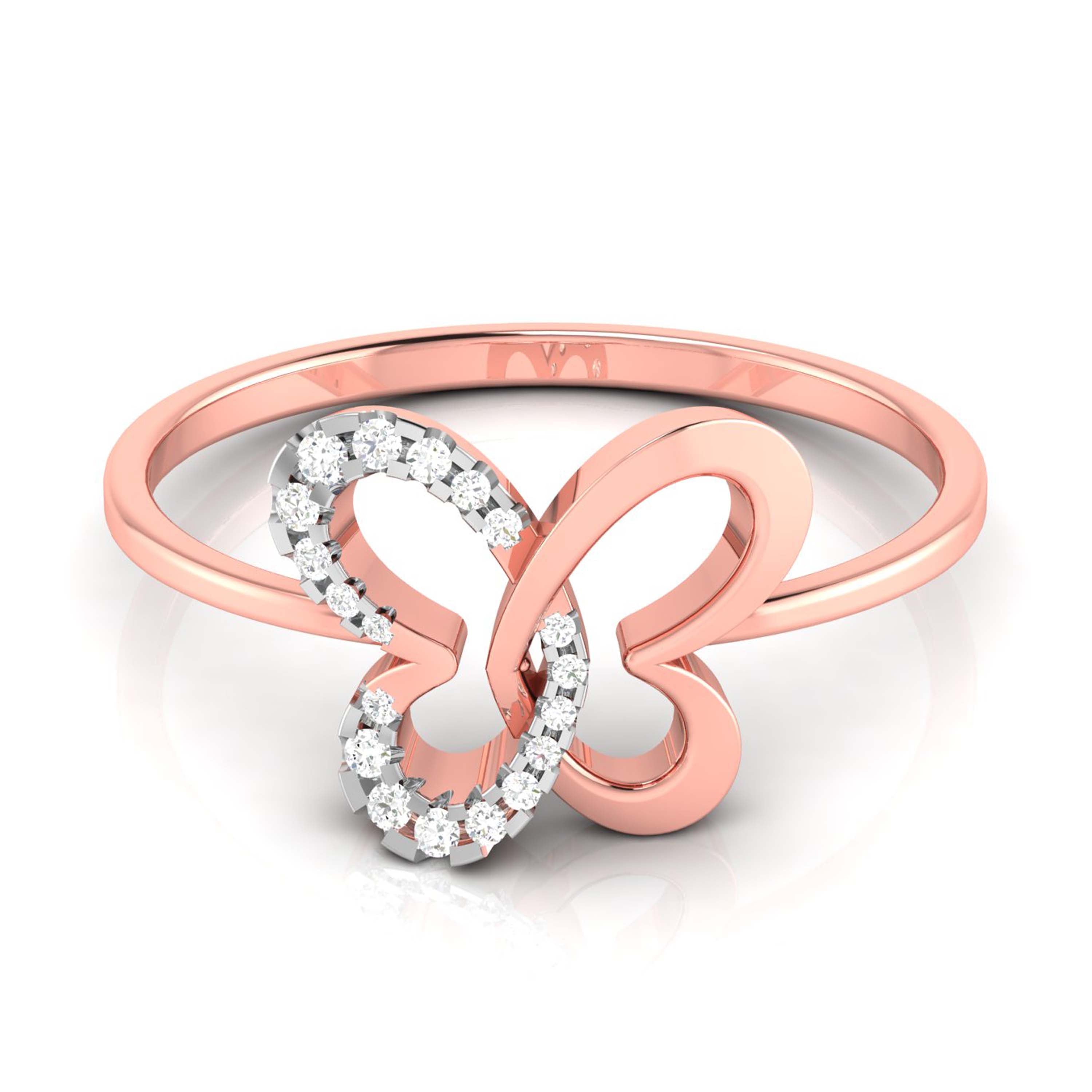 Mariposa lab grown diamond ring simple round ring design Fiona Diamonds