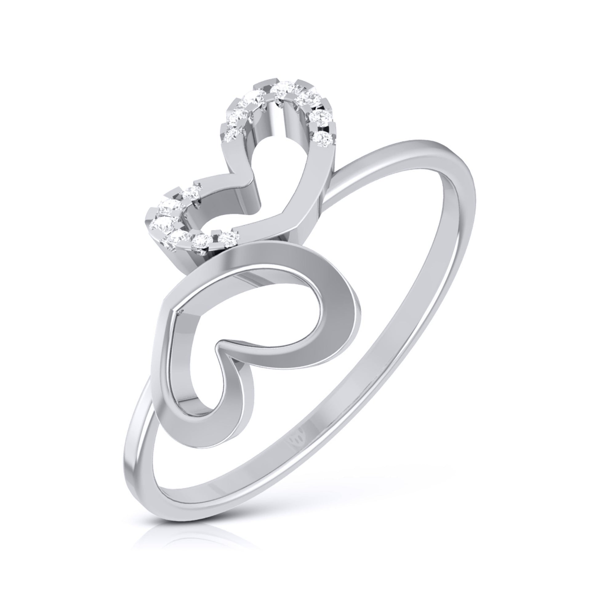 Canker lab grown diamond ring sleek ring Fiona Diamonds