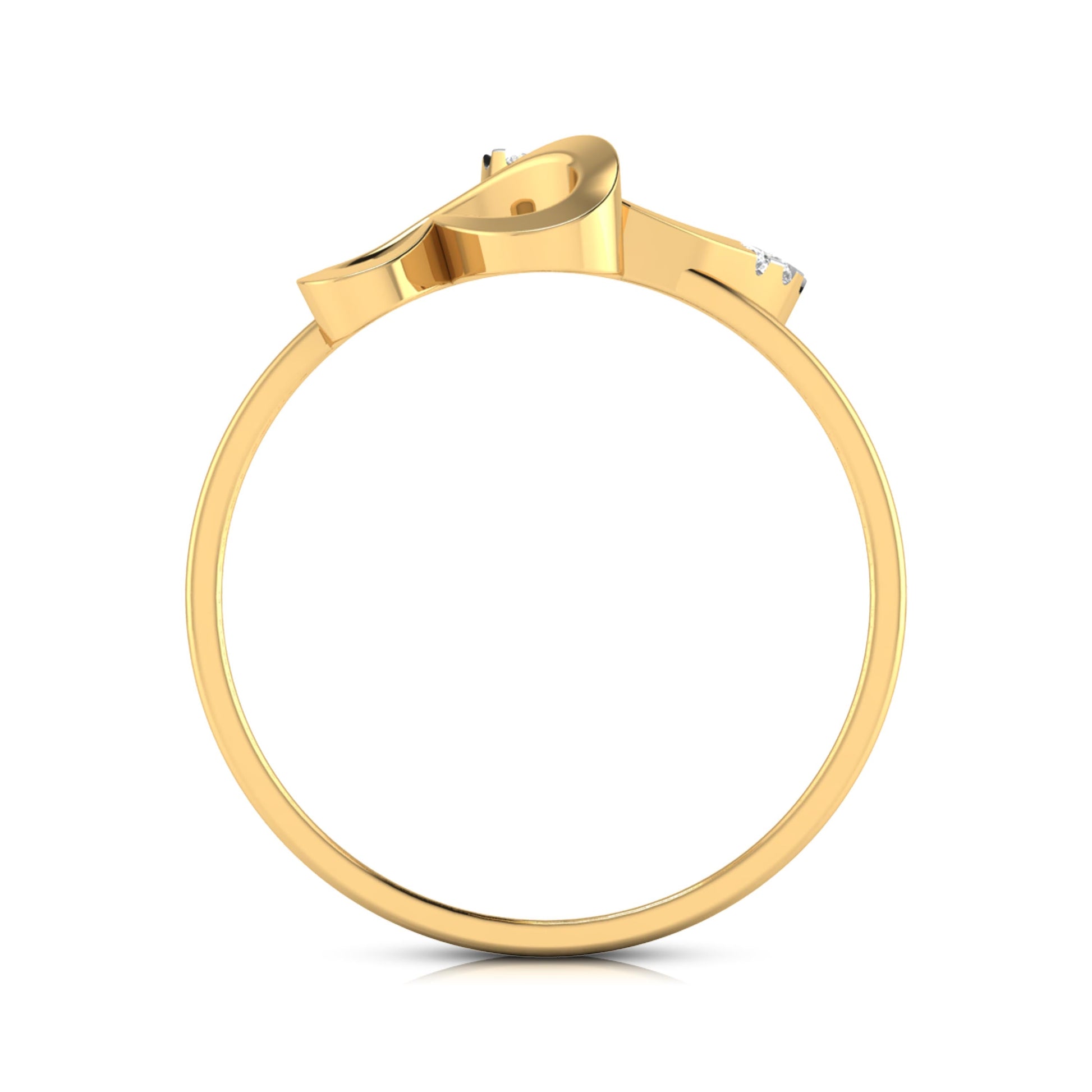 Canker lab grown diamond ring sleek ring Fiona Diamonds