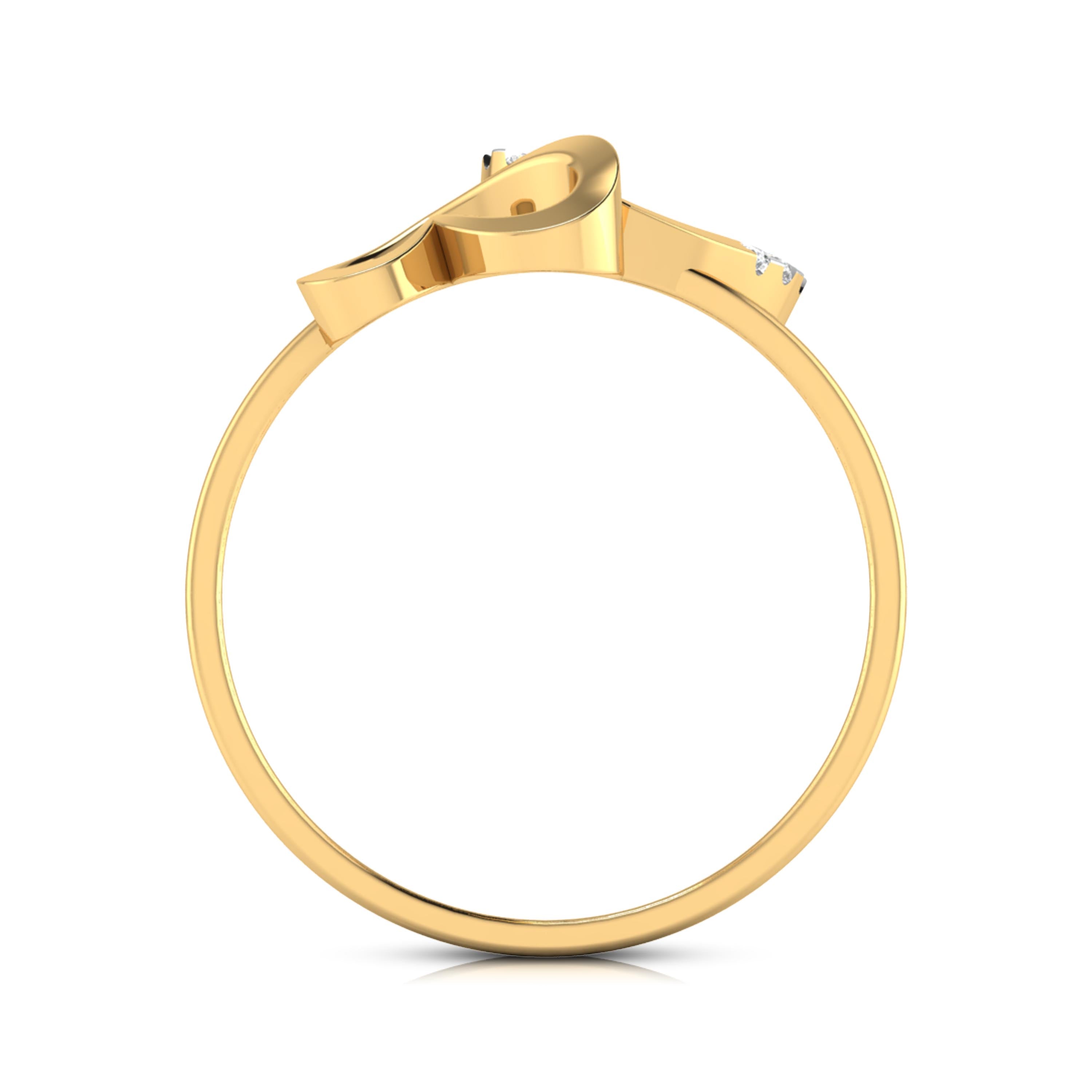 Canker lab grown diamond ring sleek ring Fiona Diamonds