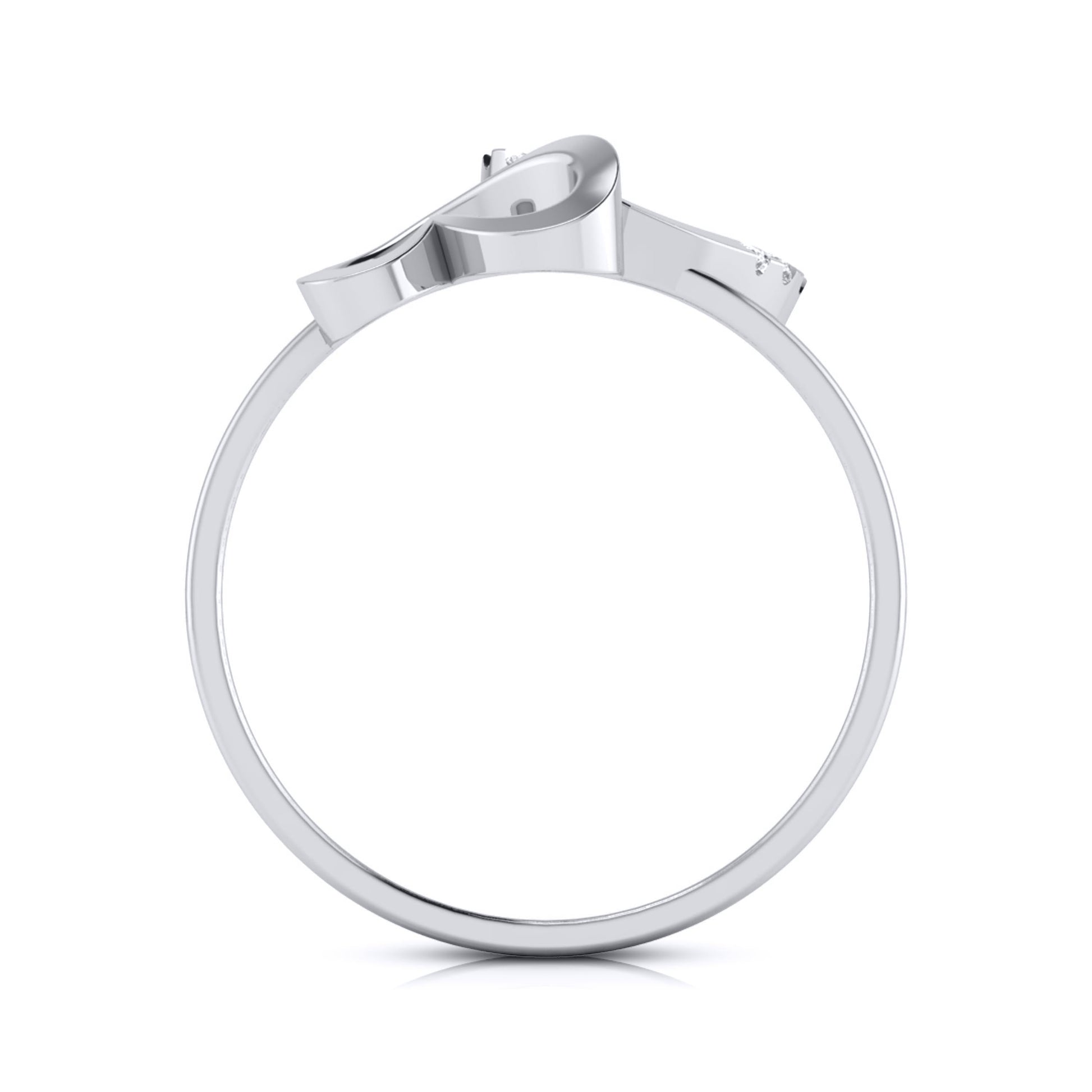 Canker lab grown diamond ring sleek ring Fiona Diamonds
