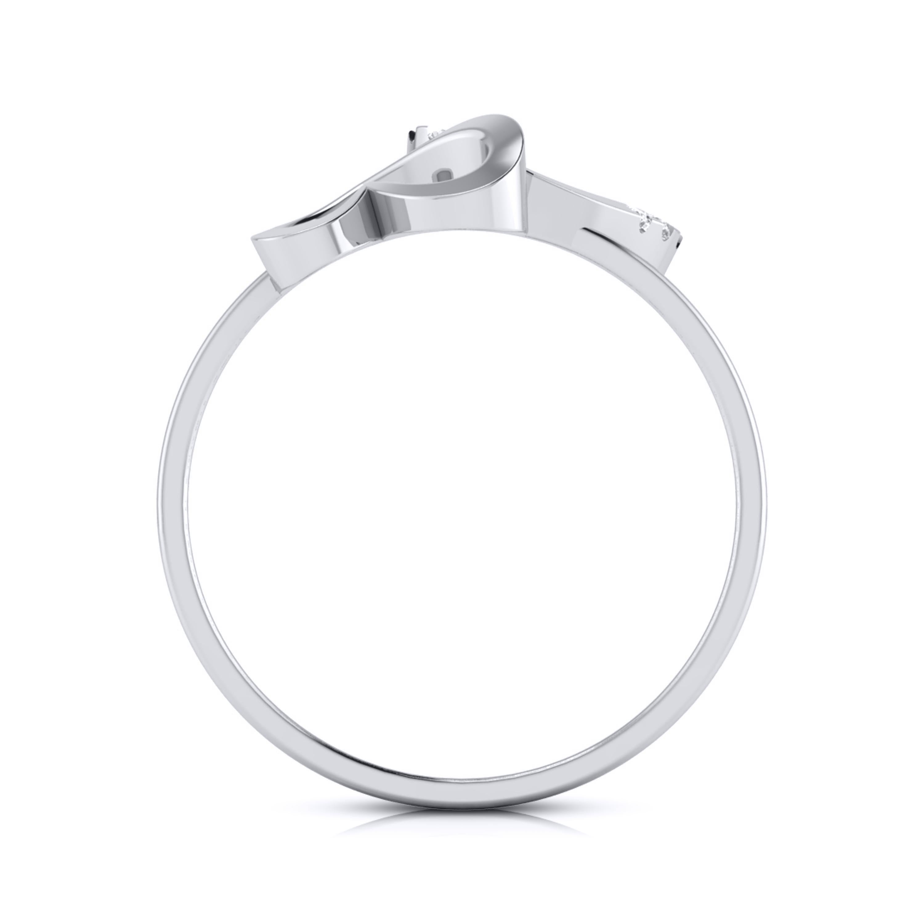 Canker lab grown diamond ring sleek ring Fiona Diamonds