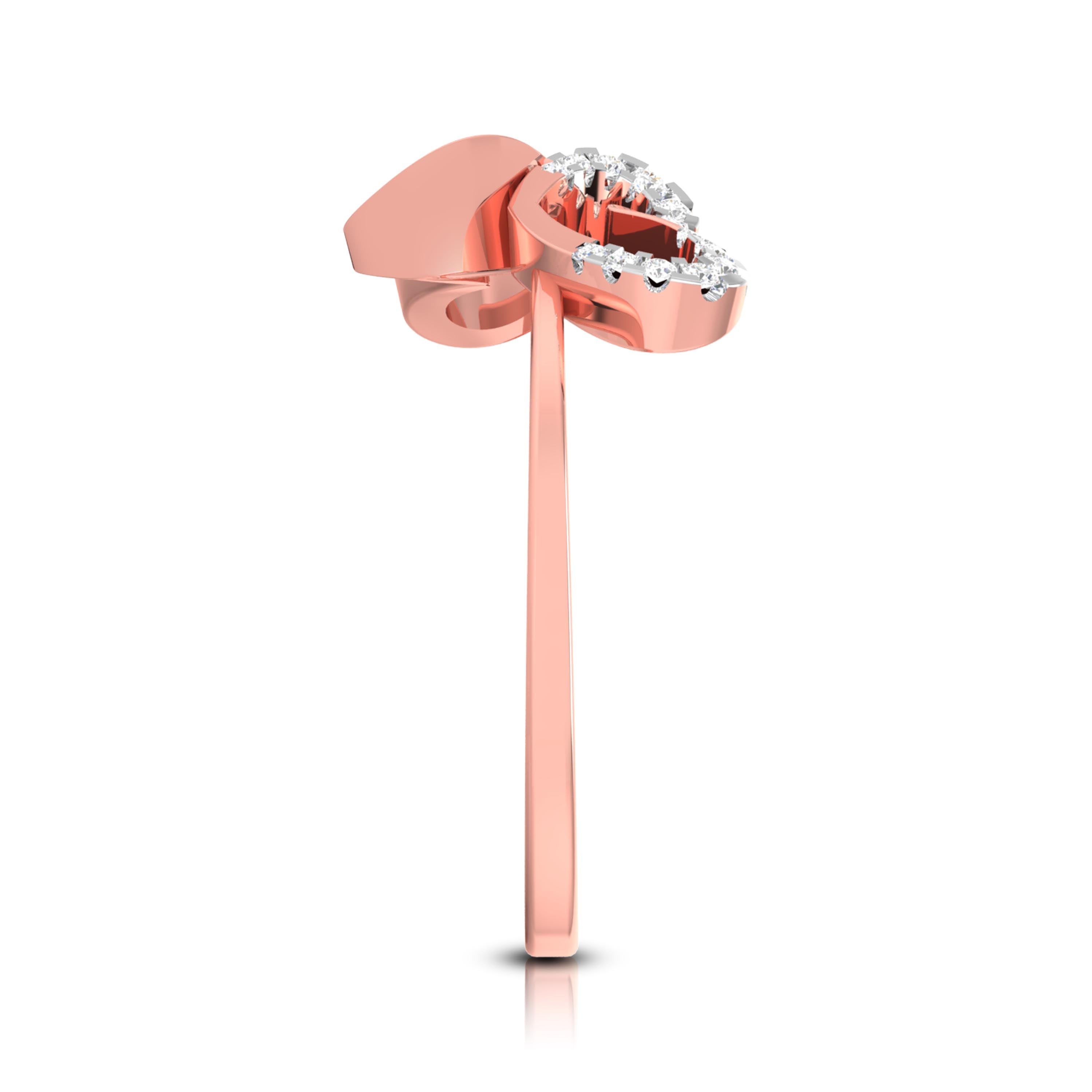 Canker lab grown diamond ring sleek ring Fiona Diamonds