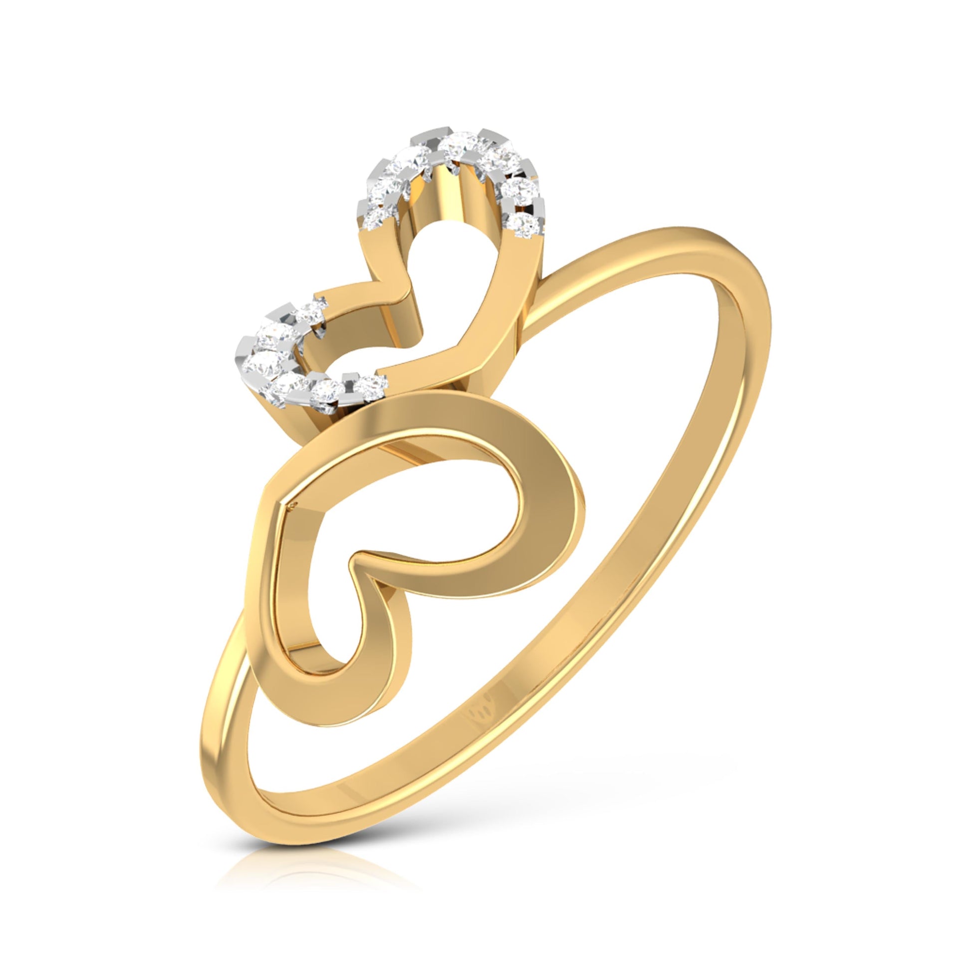 Canker lab grown diamond ring sleek ring Fiona Diamonds