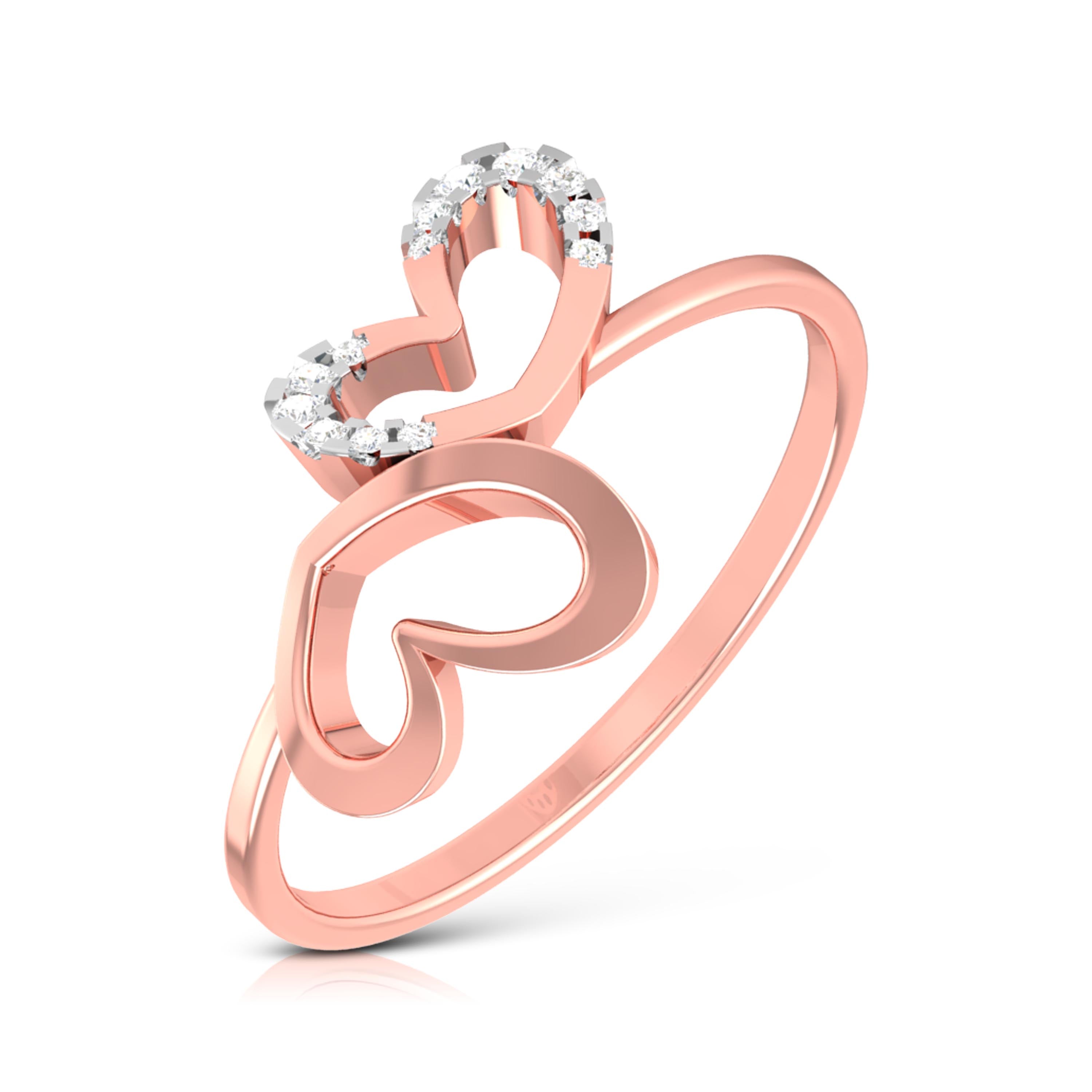 Canker lab grown diamond ring sleek ring Fiona Diamonds