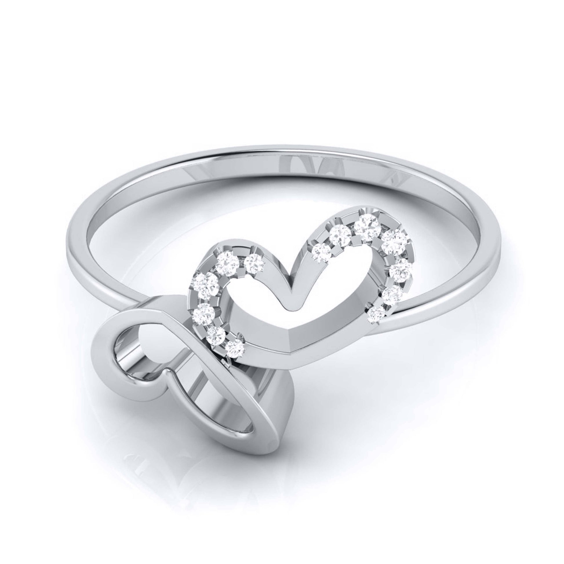 Canker lab grown diamond ring sleek ring Fiona Diamonds