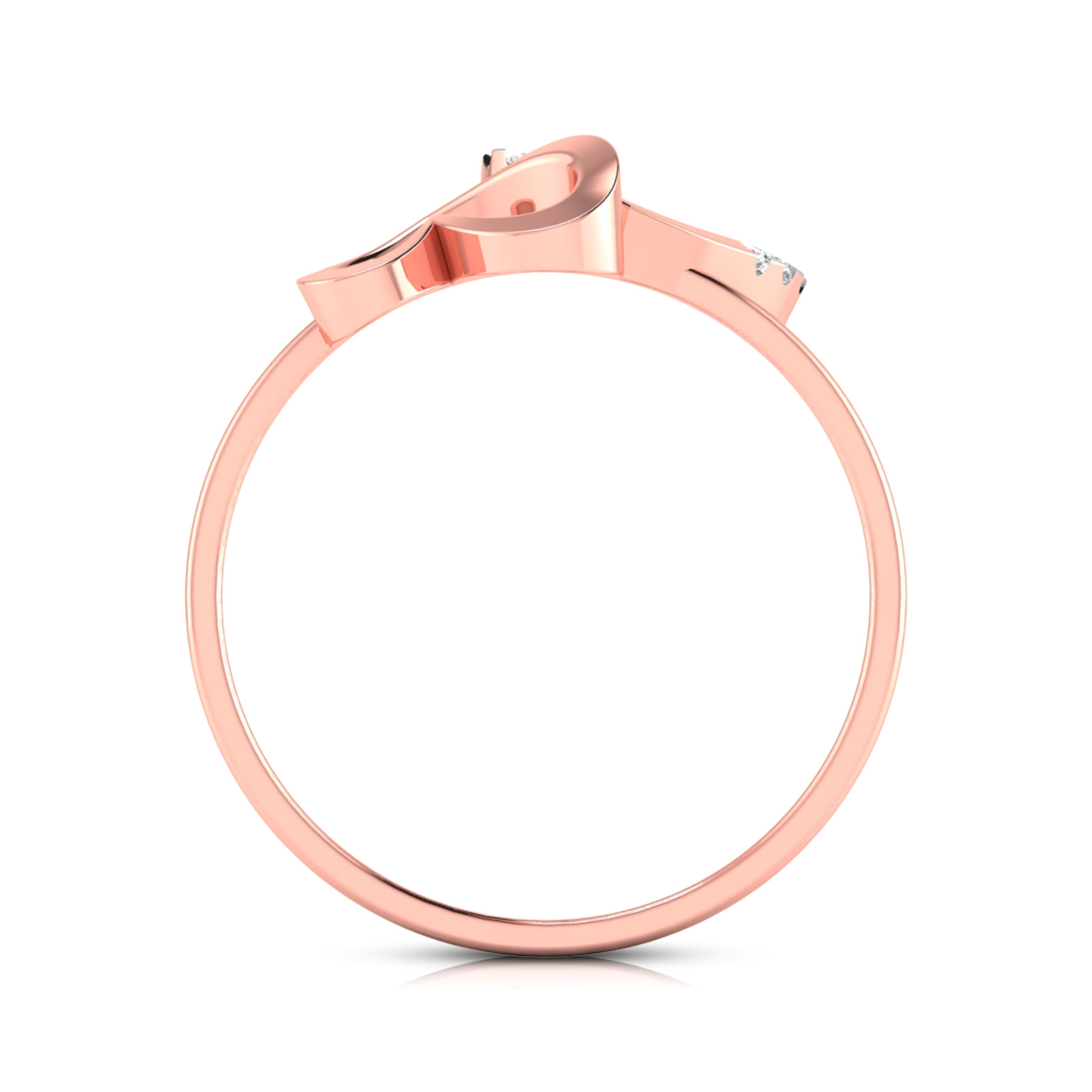 Canker lab grown diamond ring sleek ring Fiona Diamonds