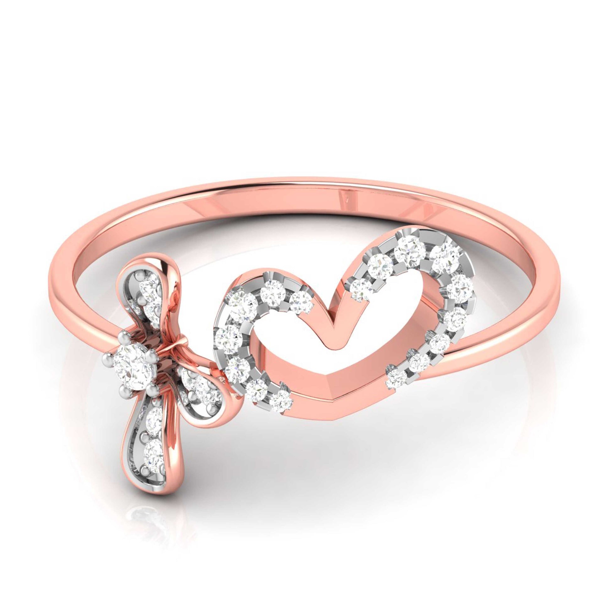 Leafty lab grown diamond ring trendy ring design Fiona Diamonds