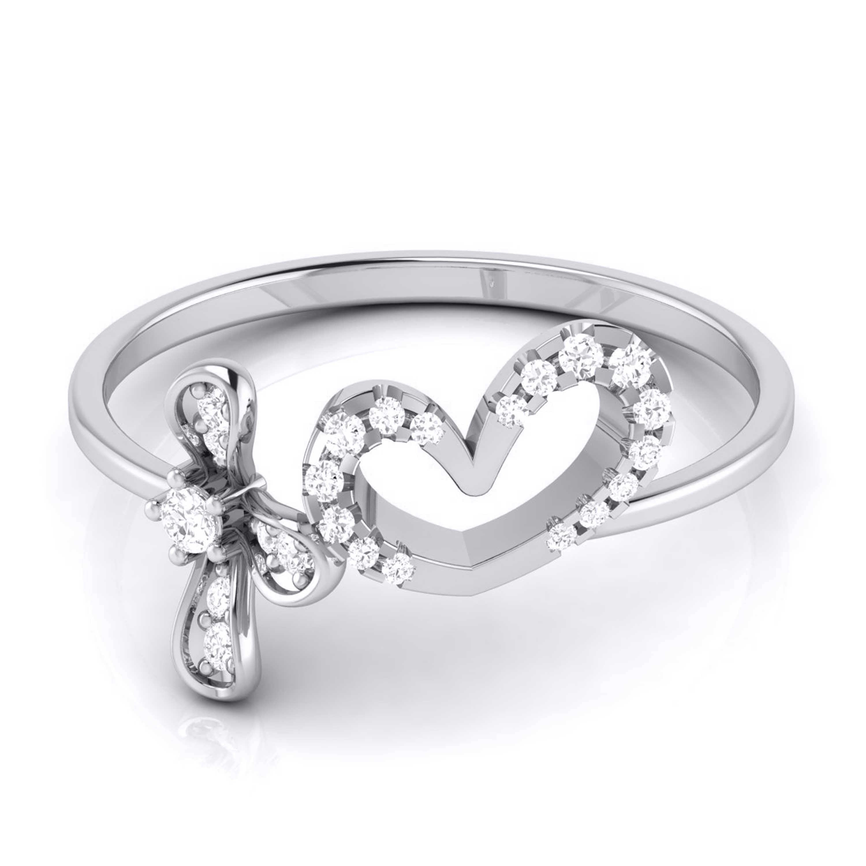 Leafty lab grown diamond ring trendy ring design Fiona Diamonds