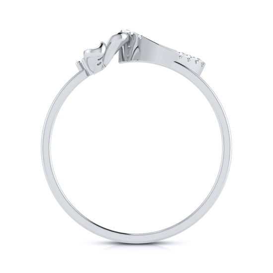 Leafty lab grown diamond ring trendy ring design Fiona Diamonds