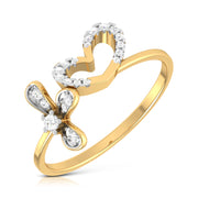Leafty lab grown diamond ring trendy ring design Fiona Diamonds