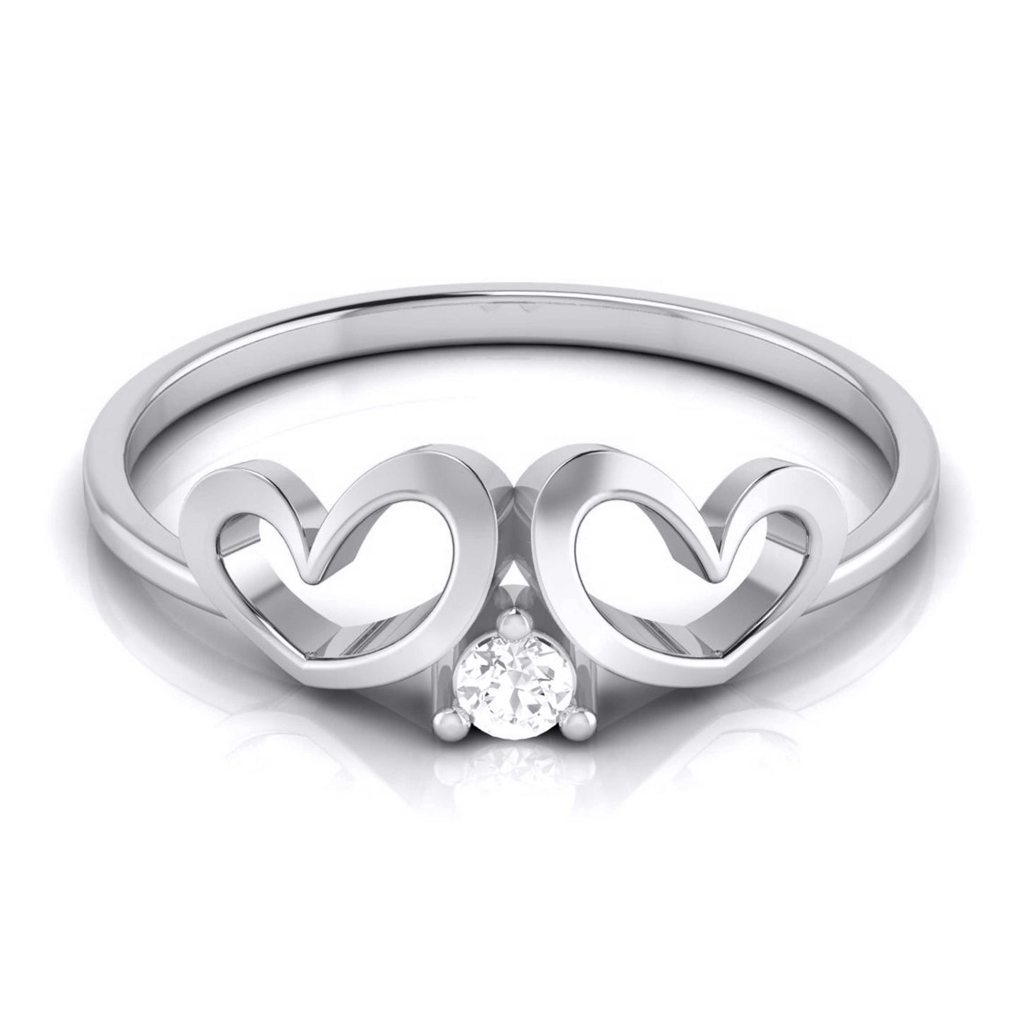Charvi lab grown diamond ring sleek ring Fiona Diamonds