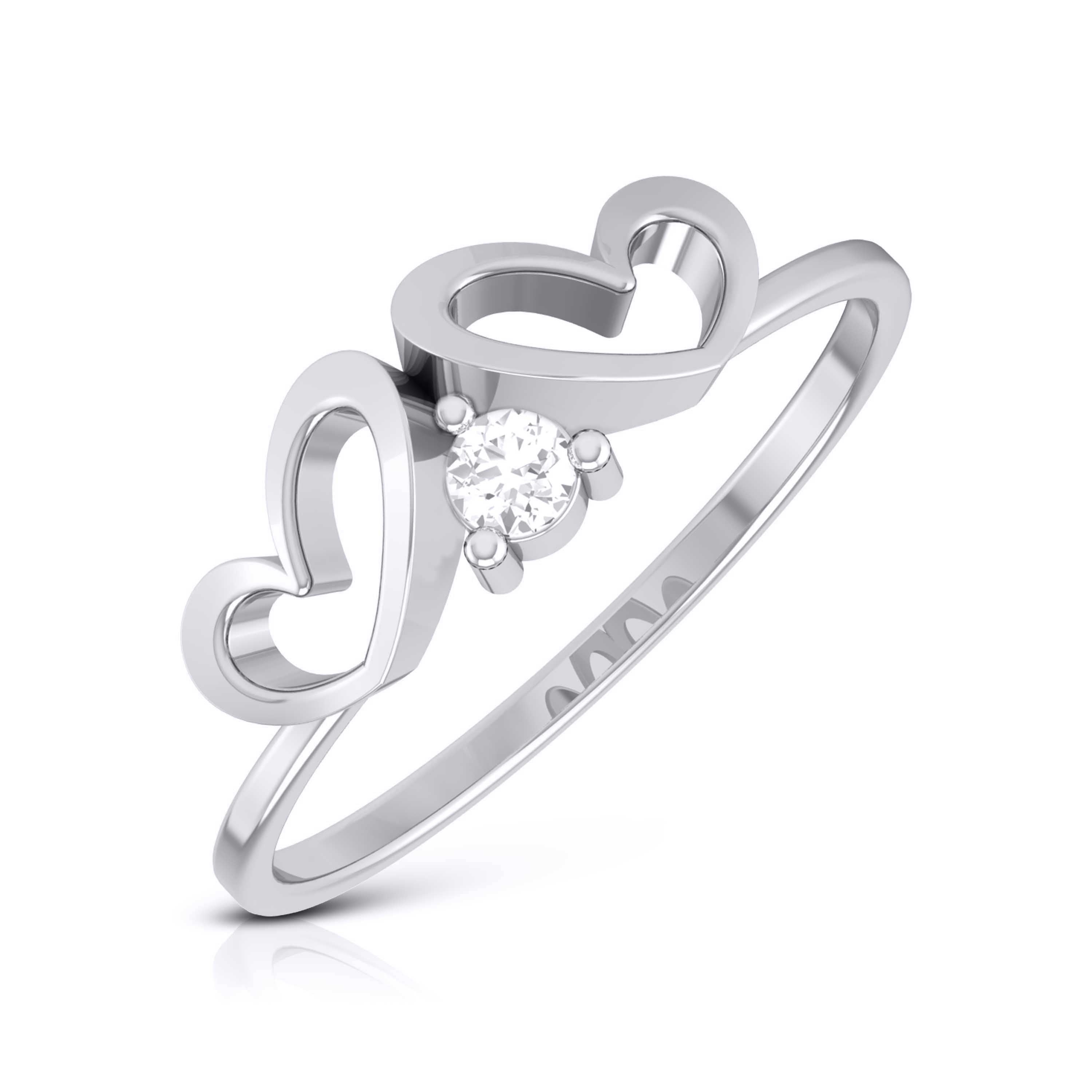Charvi lab grown diamond ring sleek ring Fiona Diamonds