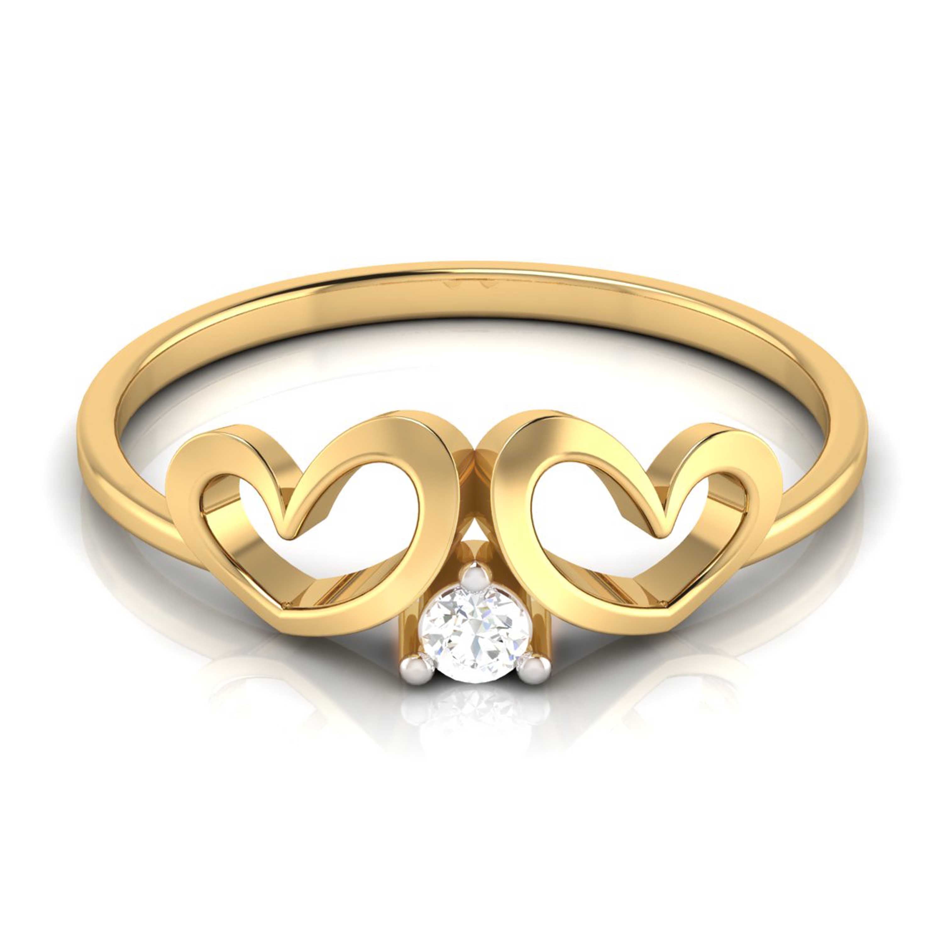 Charvi lab grown diamond ring sleek ring Fiona Diamonds