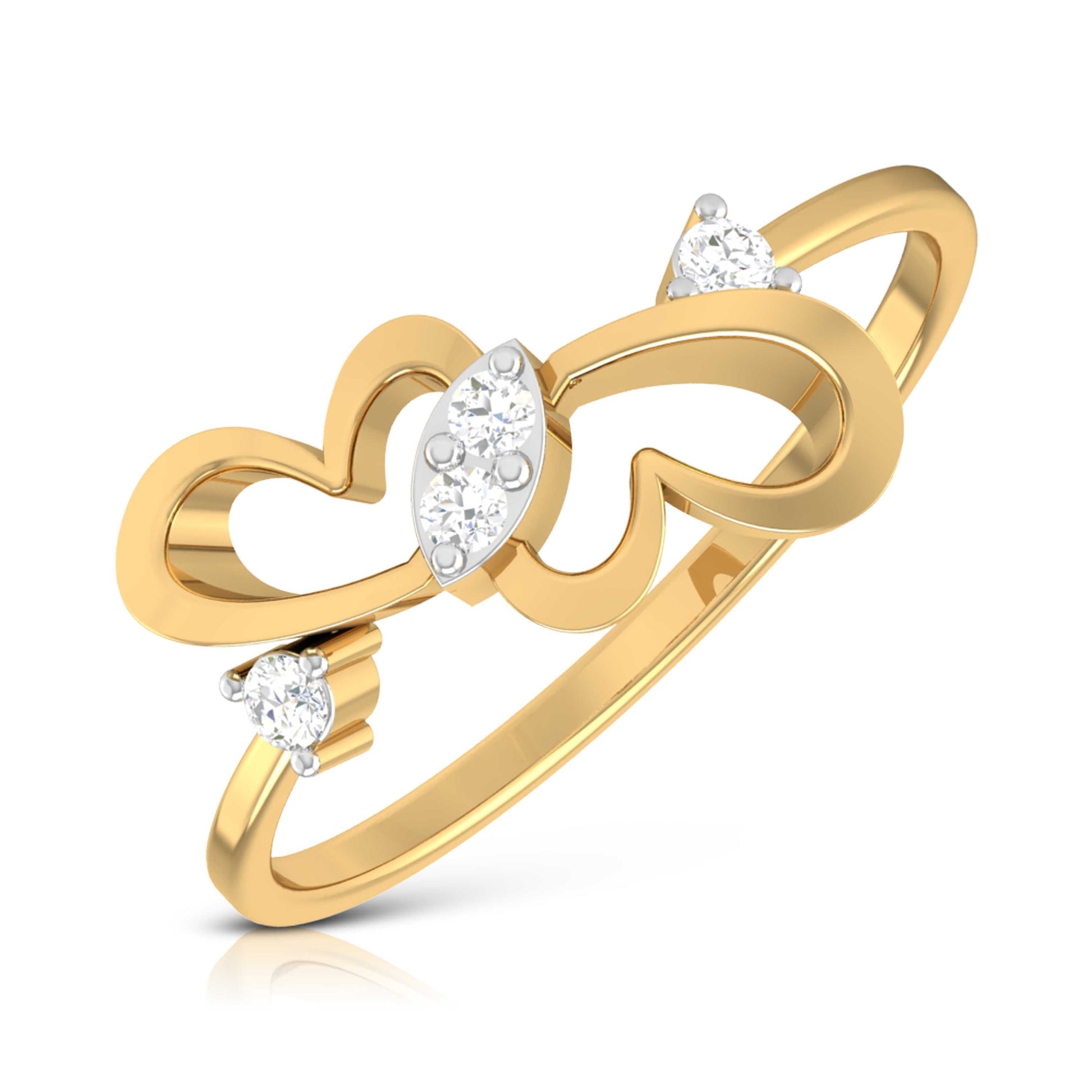 Ensnare lab grown diamond ring simple round ring design Fiona Diamonds