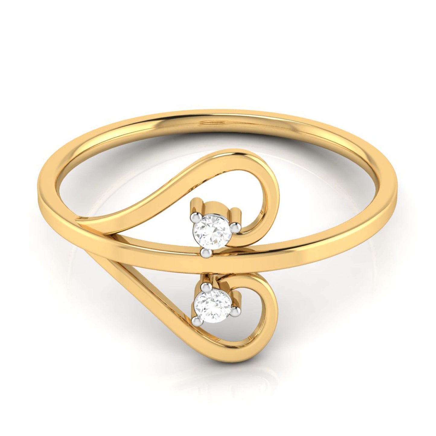 Dialeaf lab grown diamond ring simple round ring design Fiona Diamonds