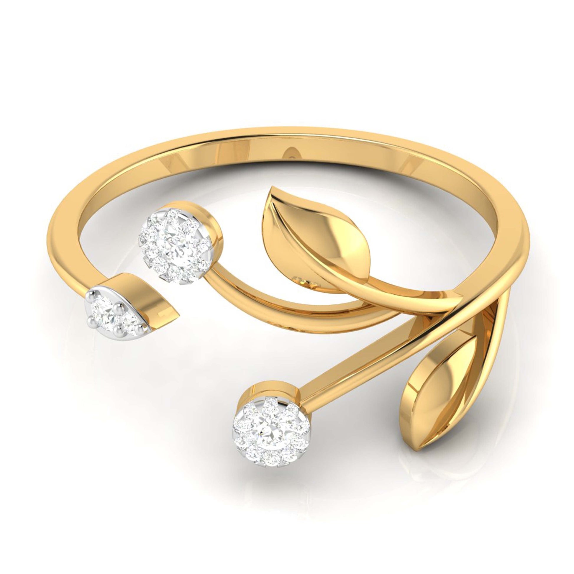 Cotyledon lab grown diamond ring unique ring design Fiona Diamonds