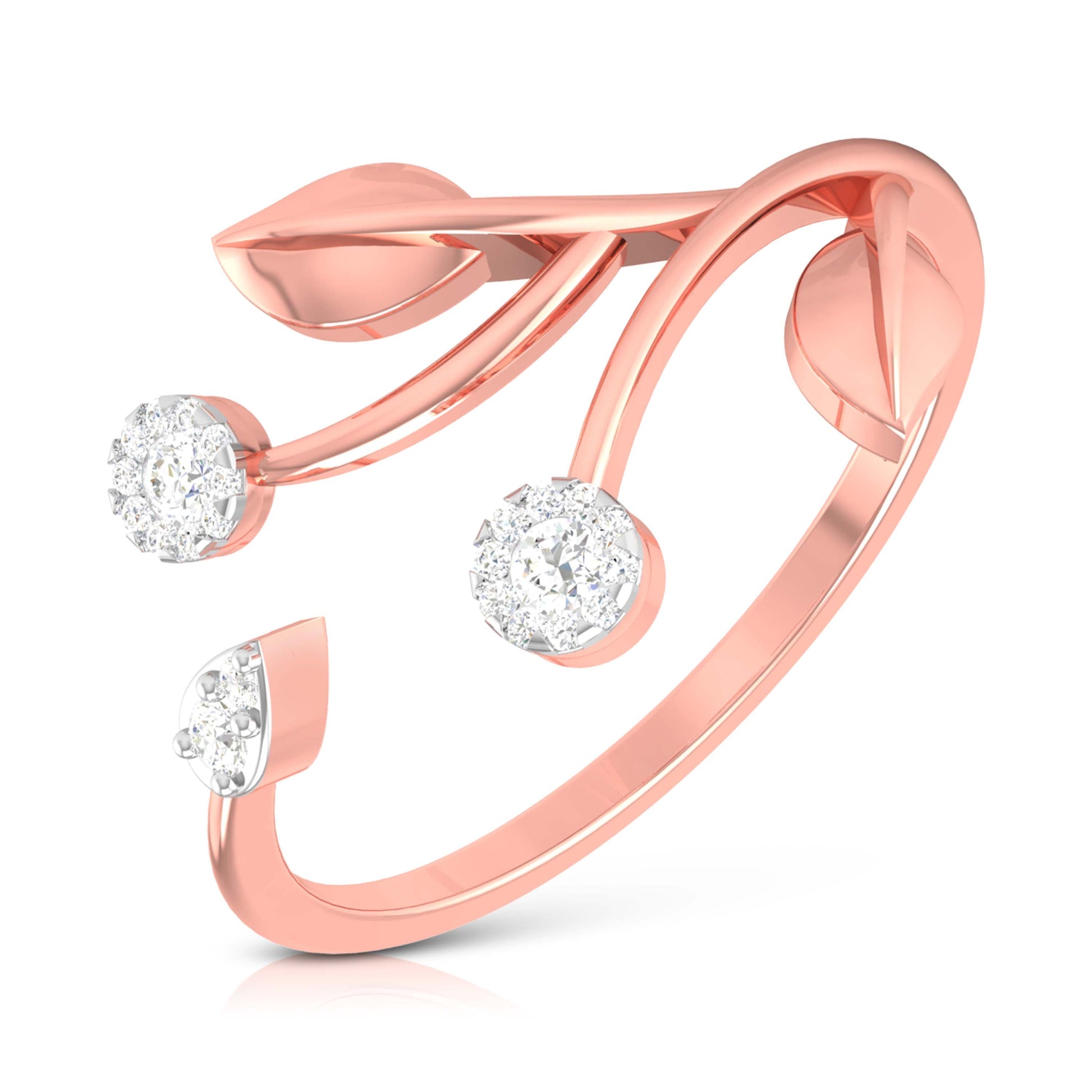 Cotyledon lab grown diamond ring unique ring design Fiona Diamonds