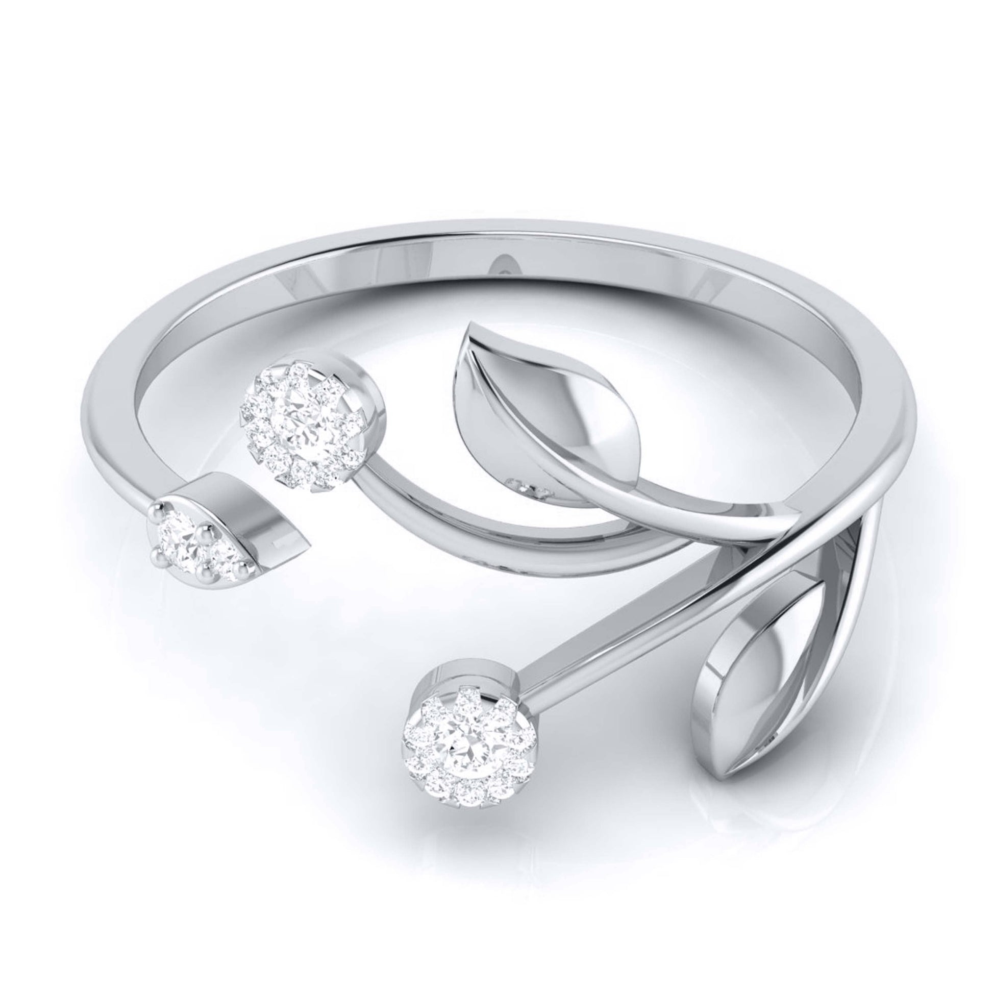 Cotyledon lab grown diamond ring unique ring design Fiona Diamonds