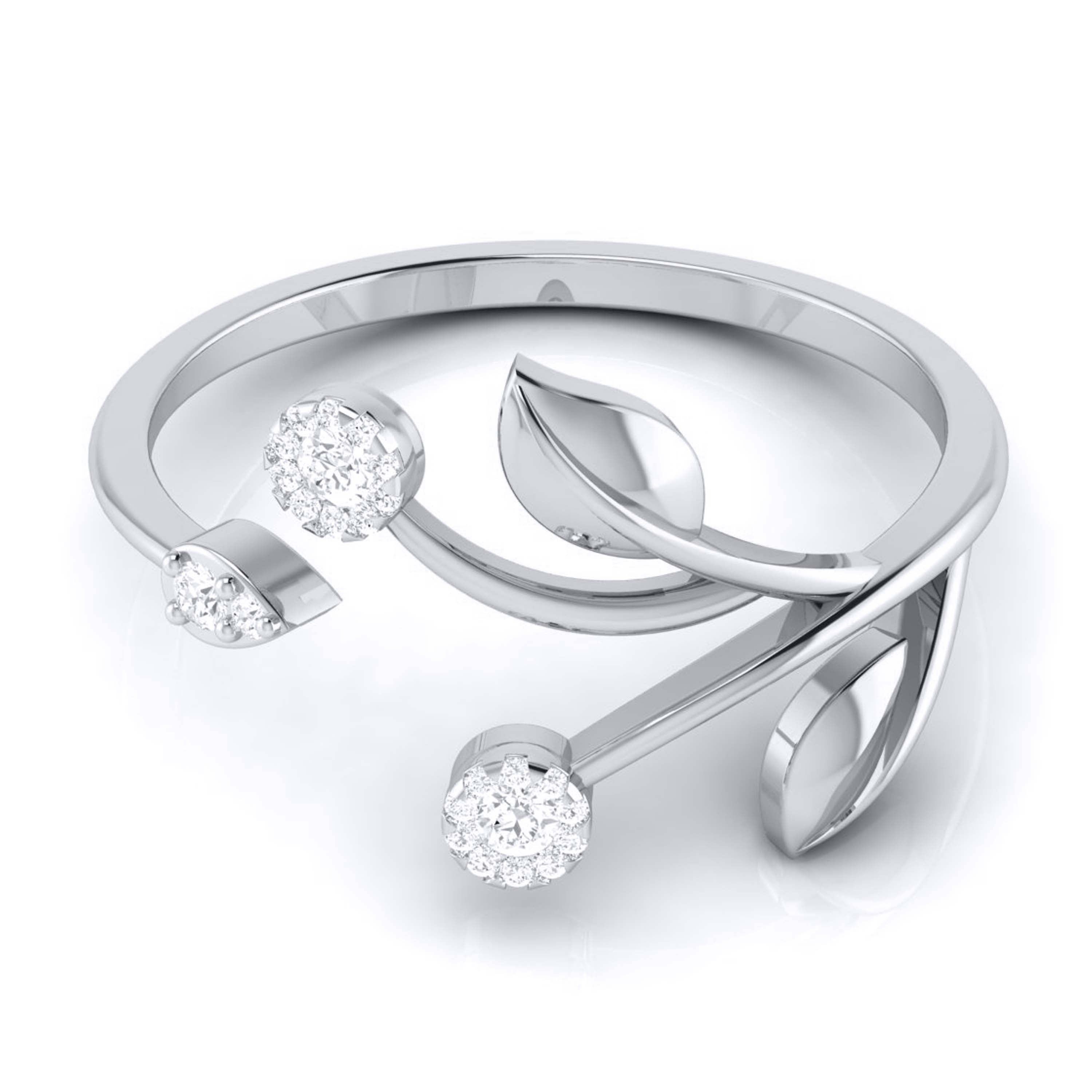 Cotyledon lab grown diamond ring unique ring design Fiona Diamonds