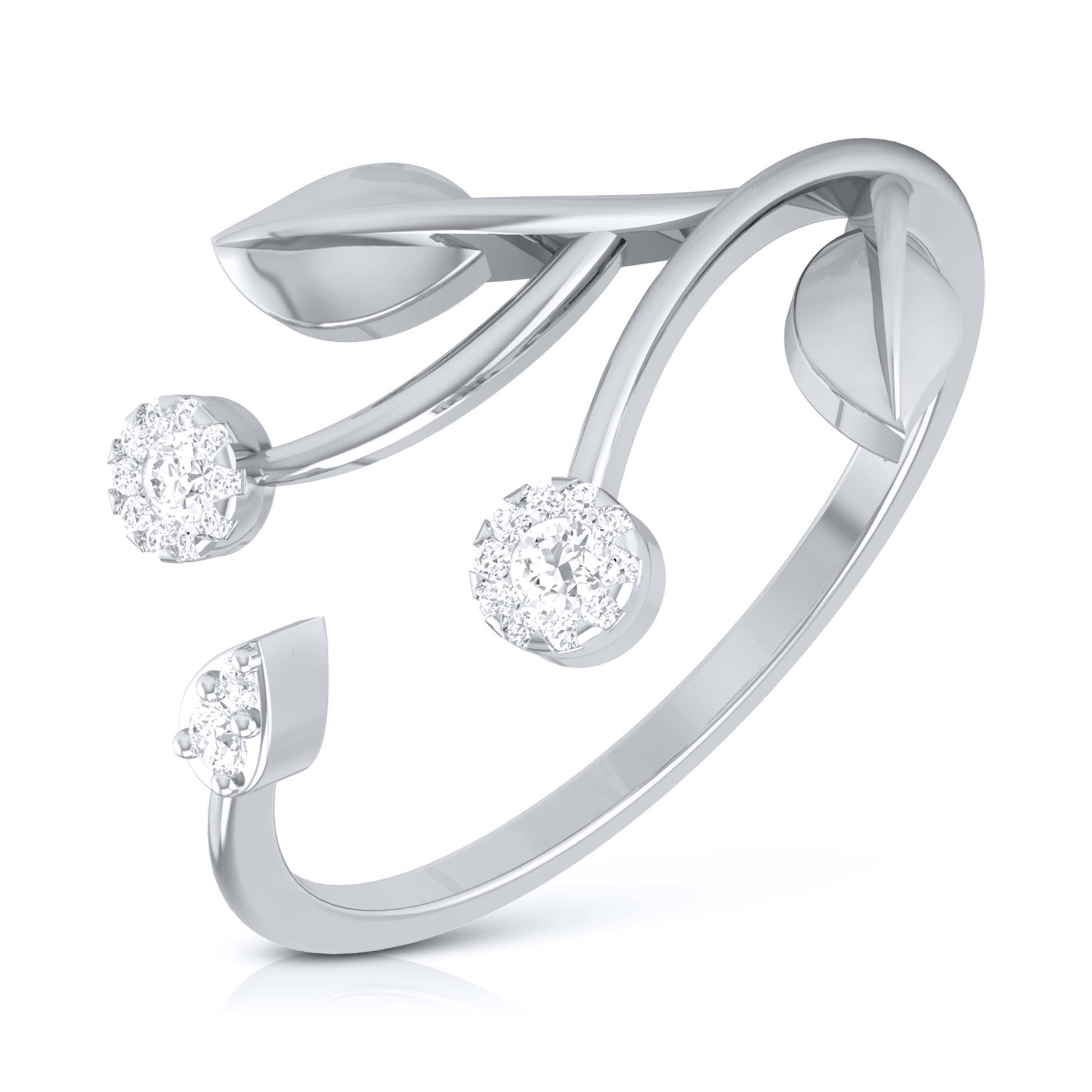 Cotyledon lab grown diamond ring unique ring design Fiona Diamonds