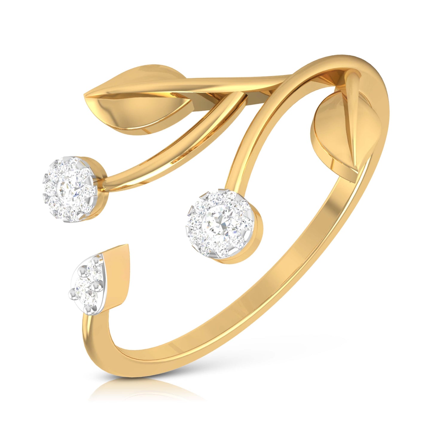 Cotyledon lab grown diamond ring unique ring design Fiona Diamonds