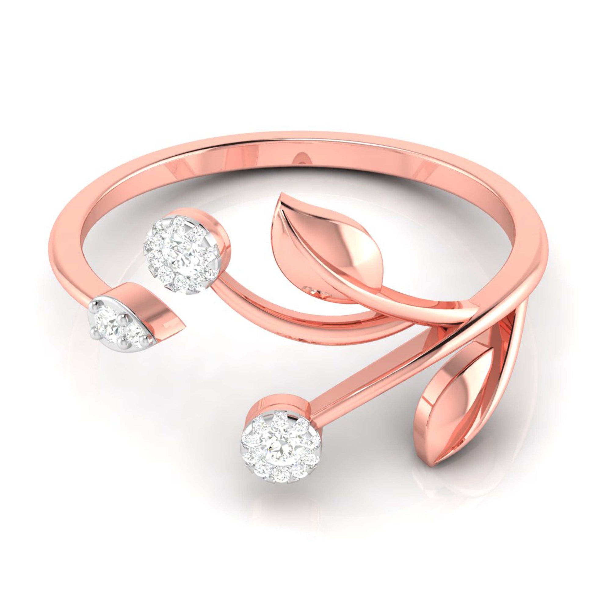 Cotyledon lab grown diamond ring unique ring design Fiona Diamonds