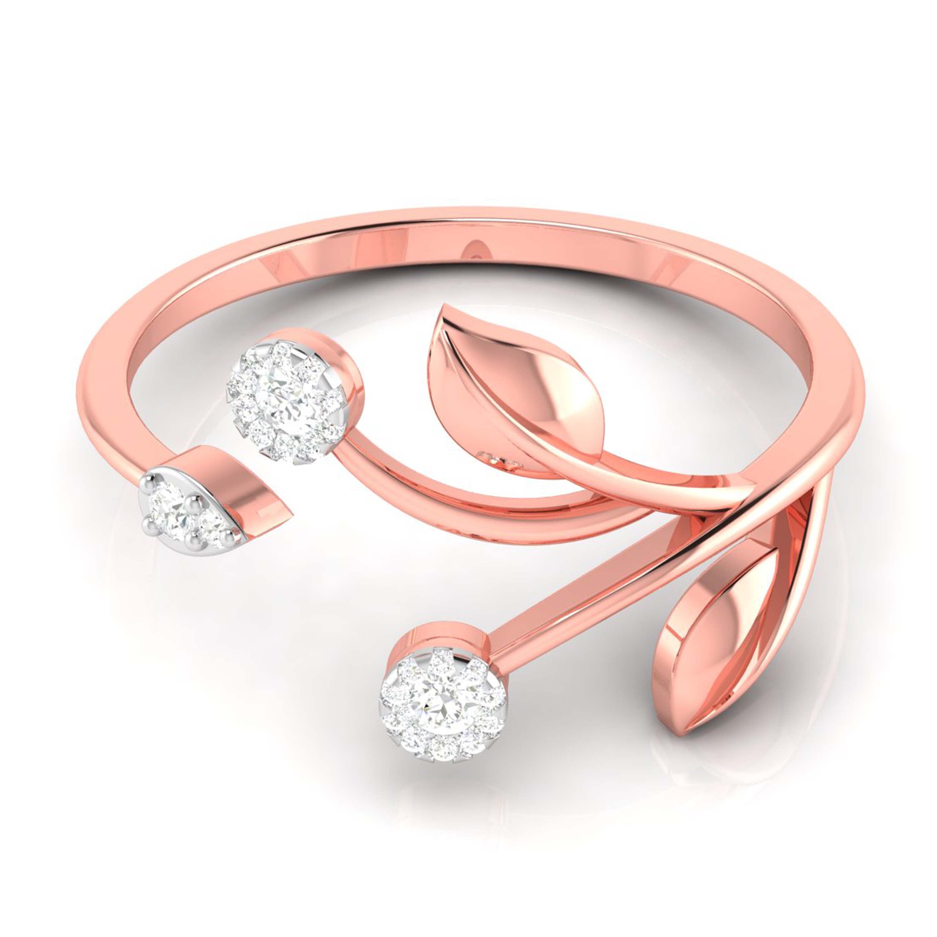 Cotyledon lab grown diamond ring unique ring design Fiona Diamonds